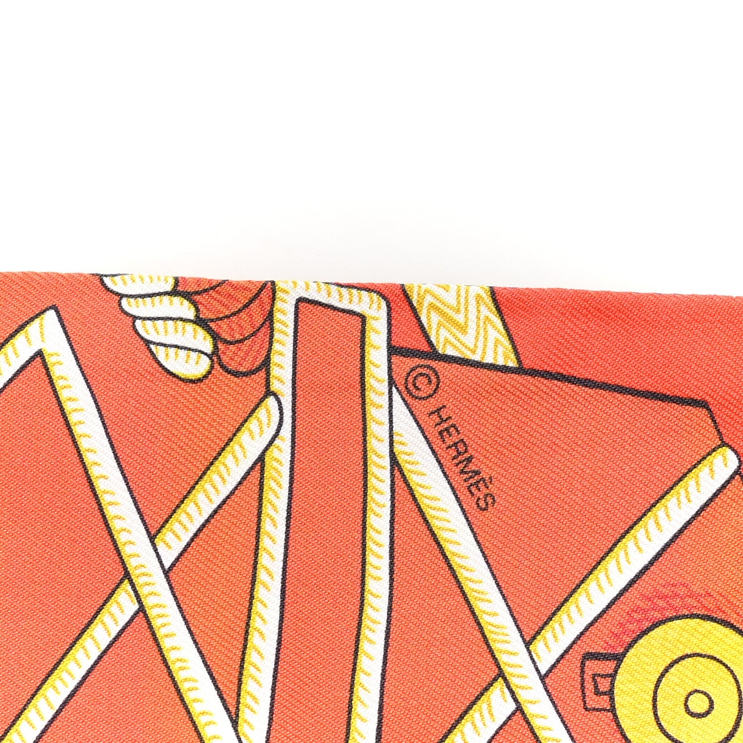 Silk Zouaves Et Dragons Twilly Rose Orange Multicolor