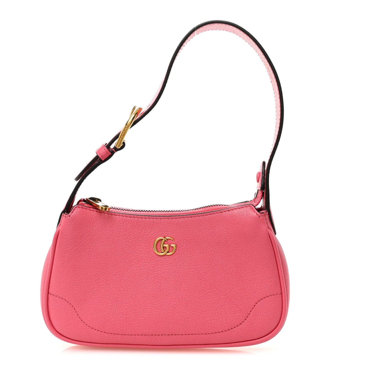Goatskin Mini Aphrodite Shoulder Bag Rhodamine Pink