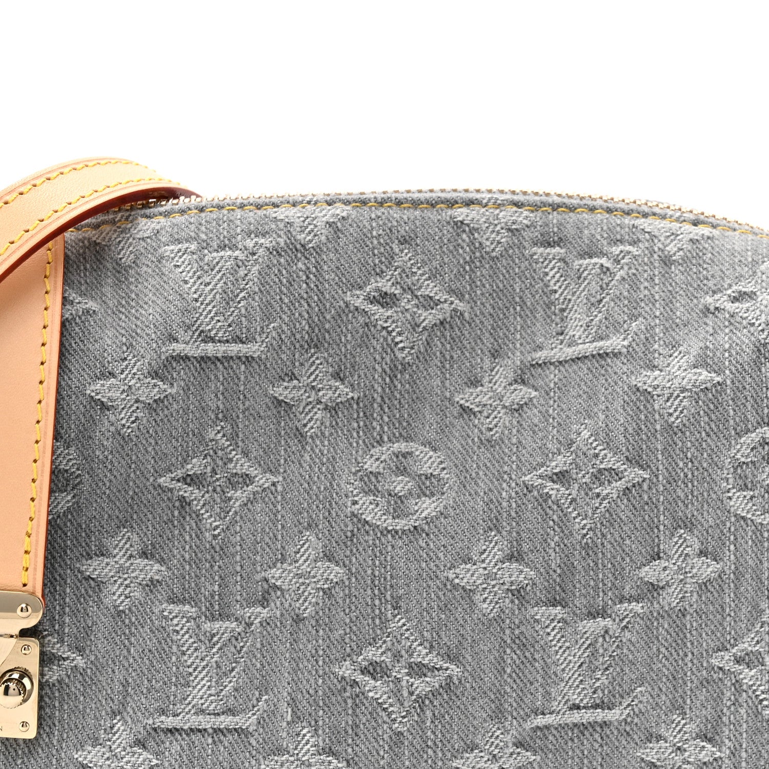 Denim Monogram Side Trunk MM Washed Gray