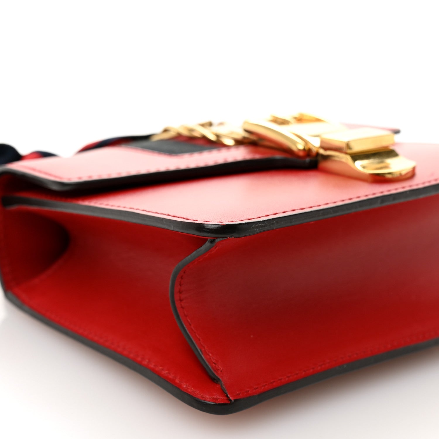 Calfskin Mini Sylvie Chain Shoulder Bag Hibiscus Red