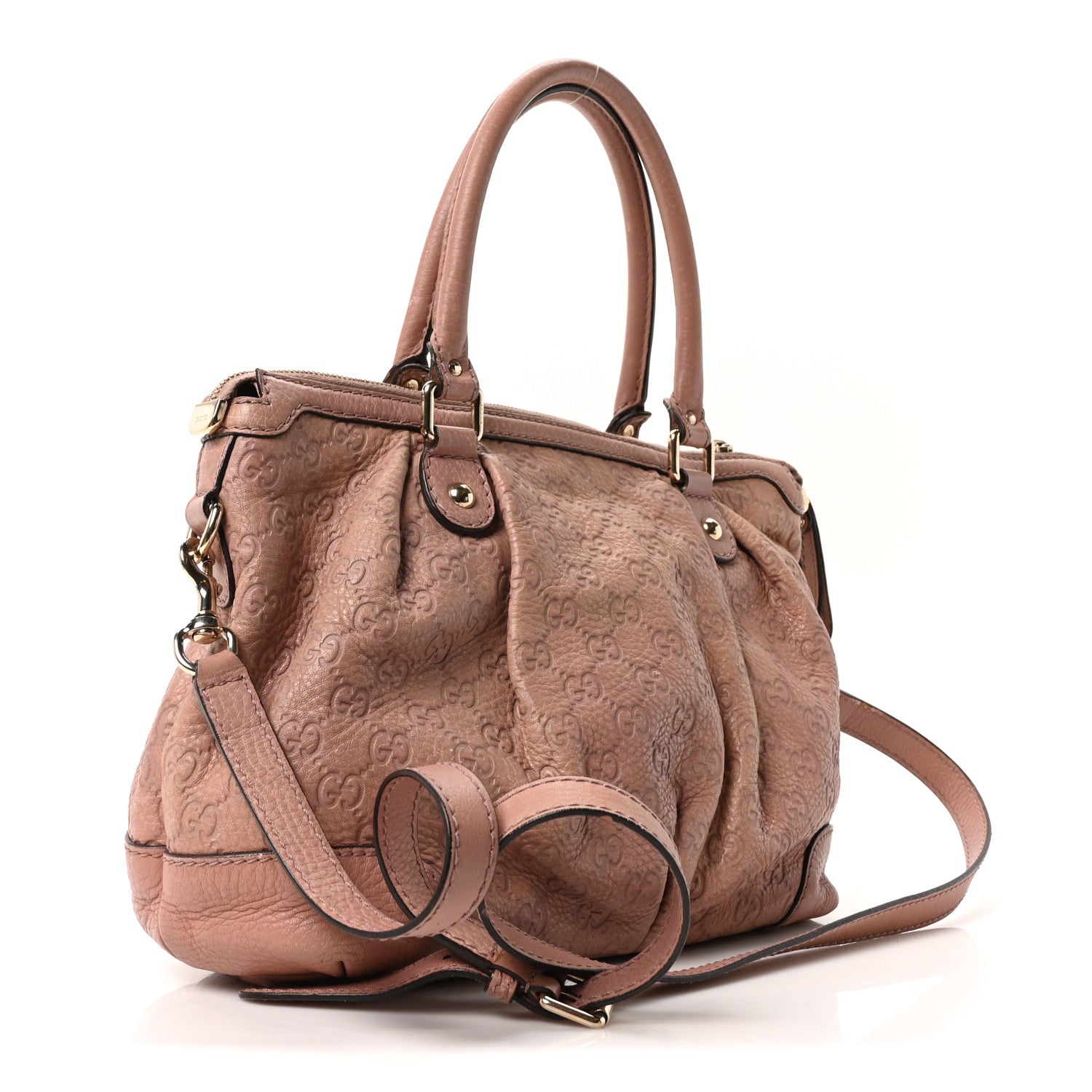 Guccissima Medium Sukey Top Handle Bag Dusty Rose