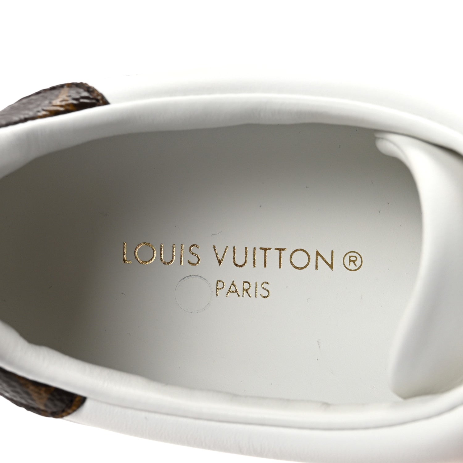 Calfskin Monogram Stud Front Row Sneaker 37 White