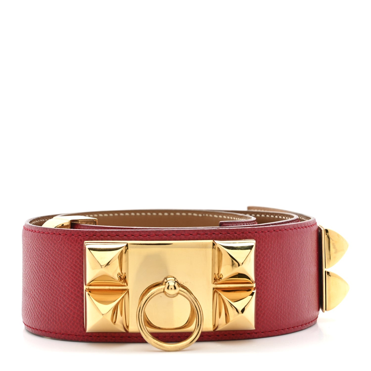 Epsom Collier De Chien CDC Belt 76 Rouge Casaque