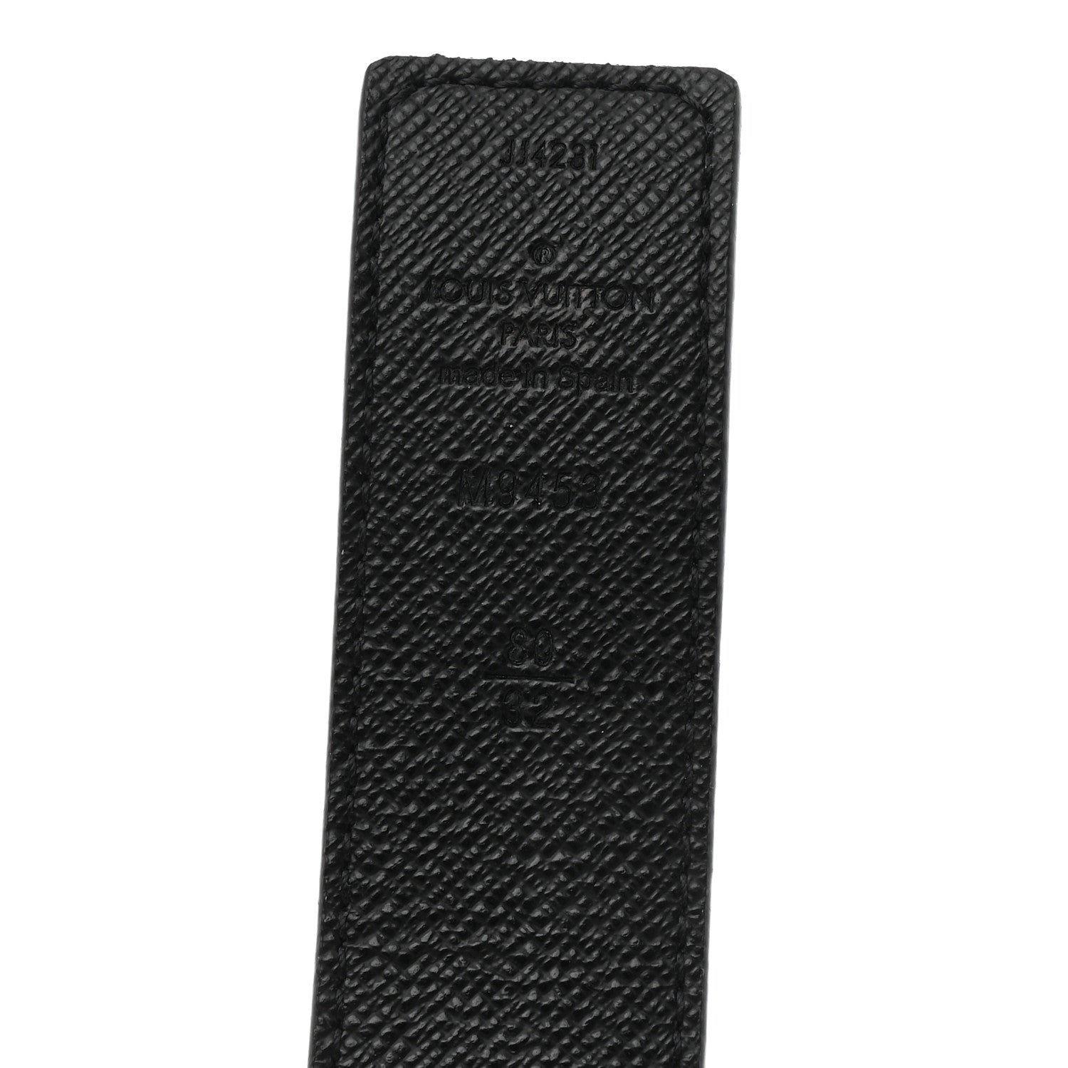 Calfskin Monogram LV Initiales Reversible Belt 80 32 Black