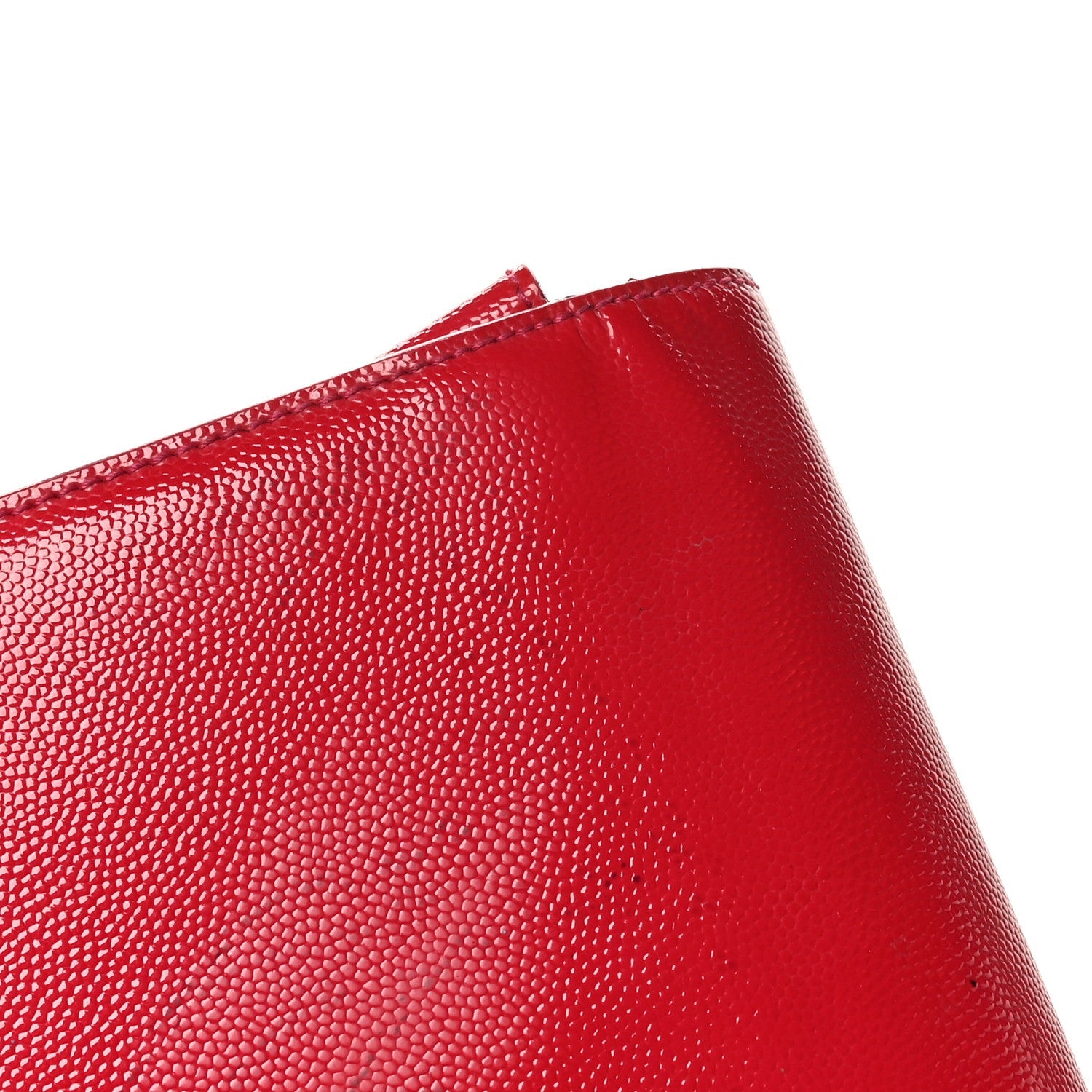 Patent Grain De Poudre Classic Monogram Cassandre Clutch Fuchsia