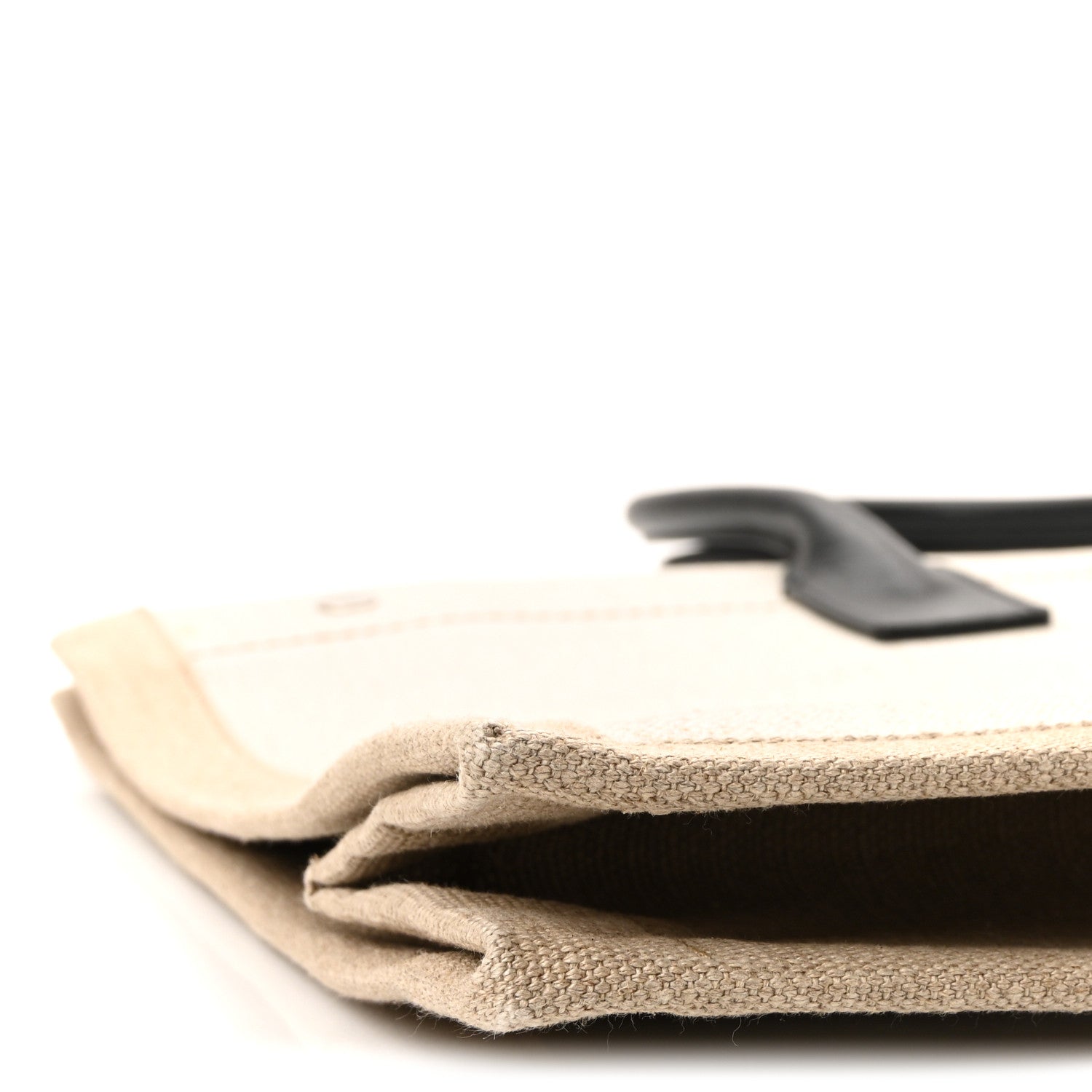 Linen Calfskin Rive Gauche Tote Optic White