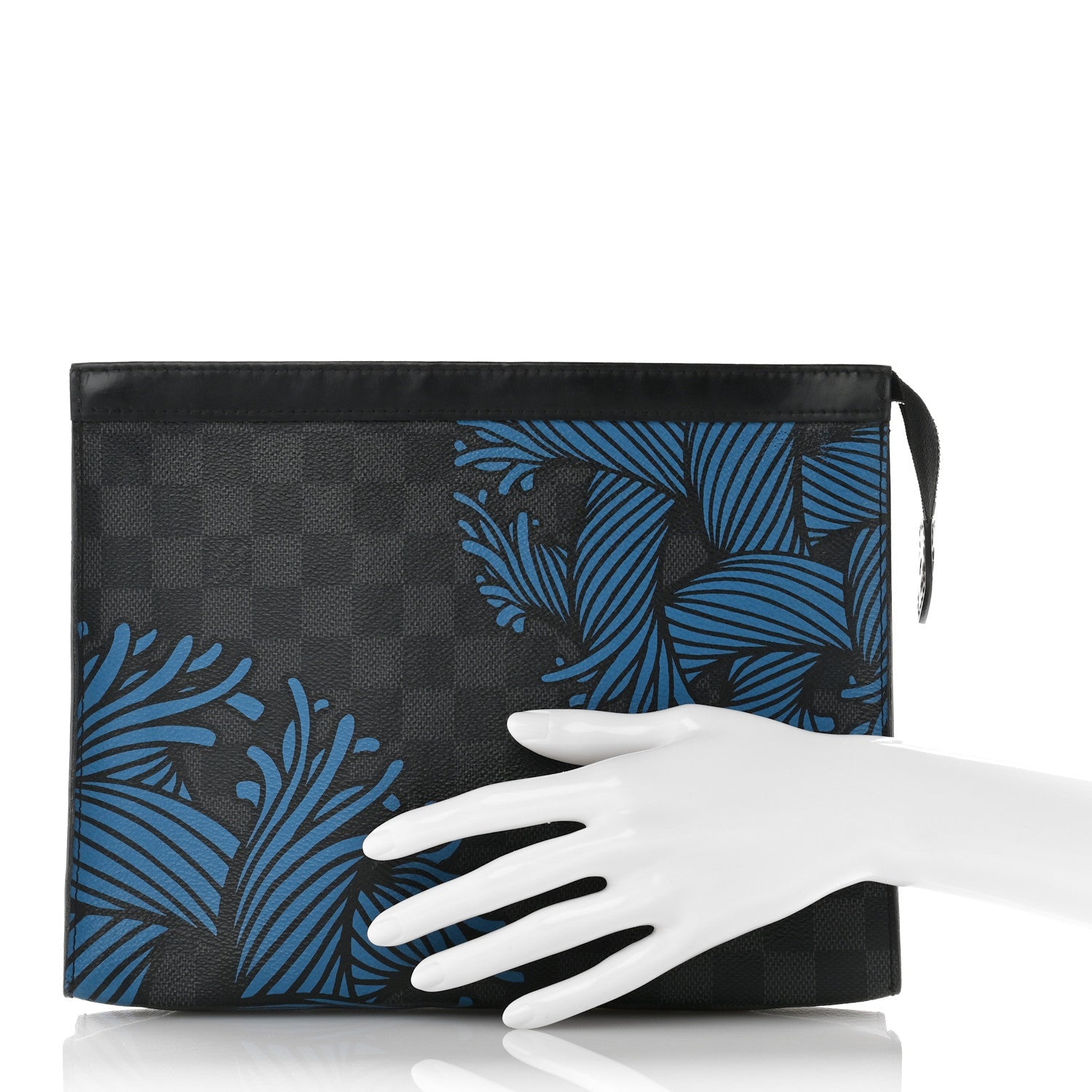 Damier Graphite Rope Pochette Voyage Blue