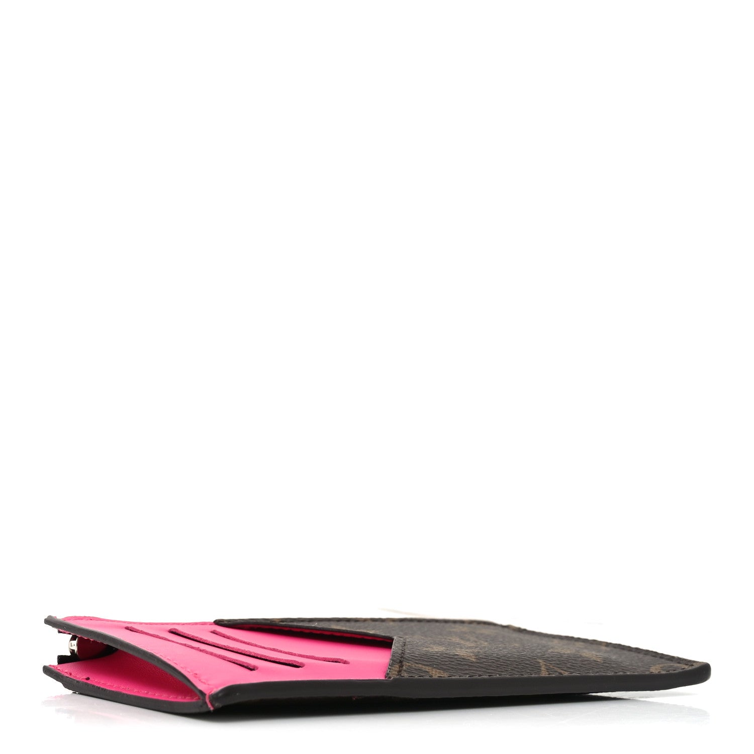 Monogram Calfskin Coin Card Holder Rose