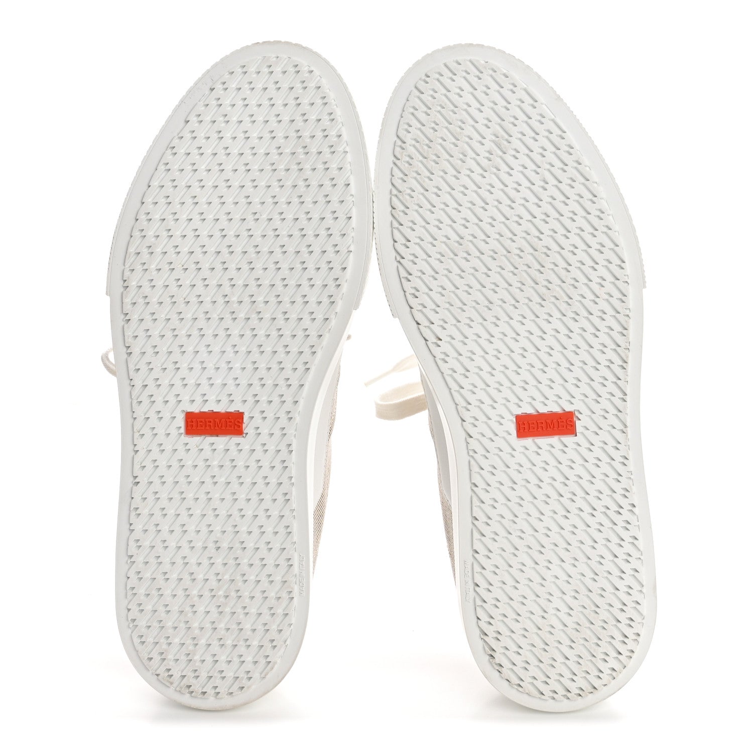 Calfskin H Canvas Keep Mule Sneakers 39 Prunoir White