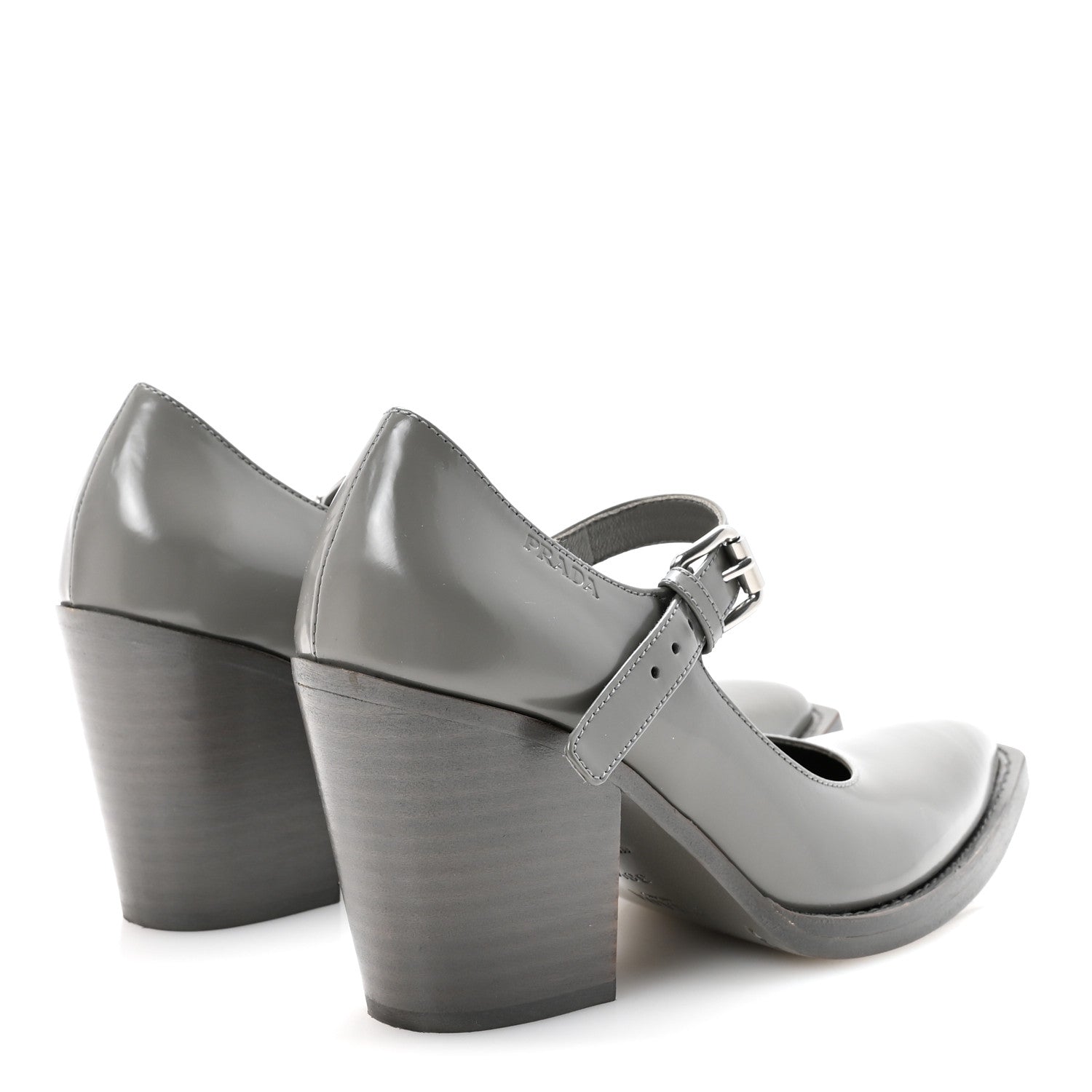Spazzolato Mary Jane 90mm Pumps 36.5 Marmo