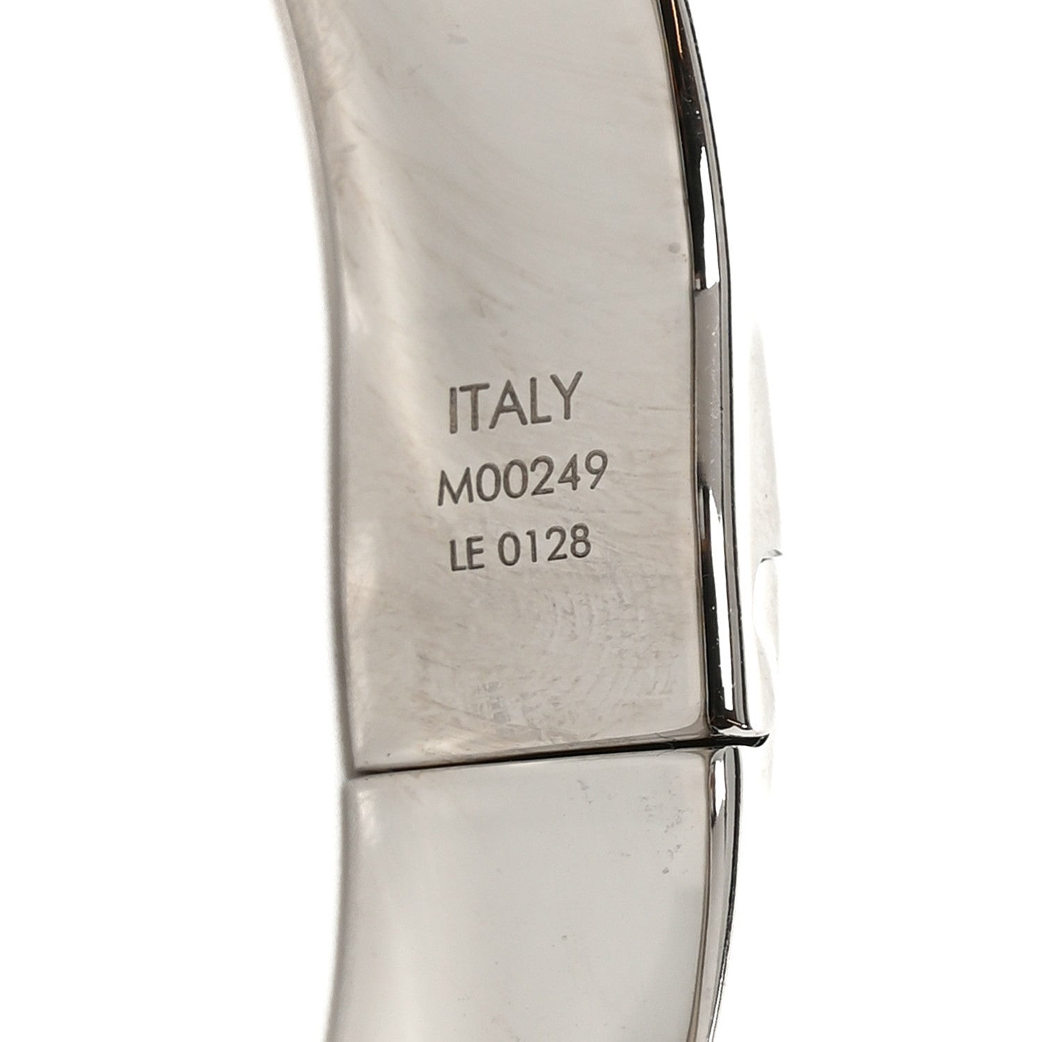 Brass Palladium Plated Nanogram Cuff S Silver