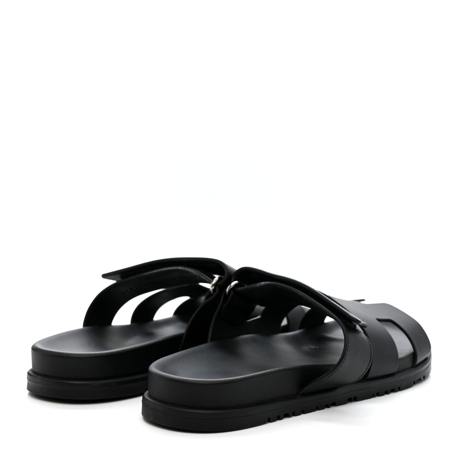 Calfskin Womens Chypre Sandals 38.5 Black