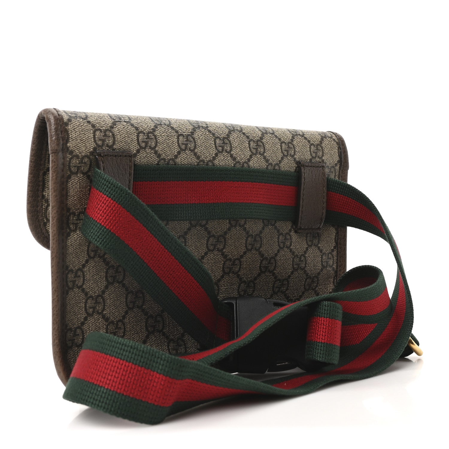 GG Supreme Monogram Neo Vintage Web Belt Bag Brown