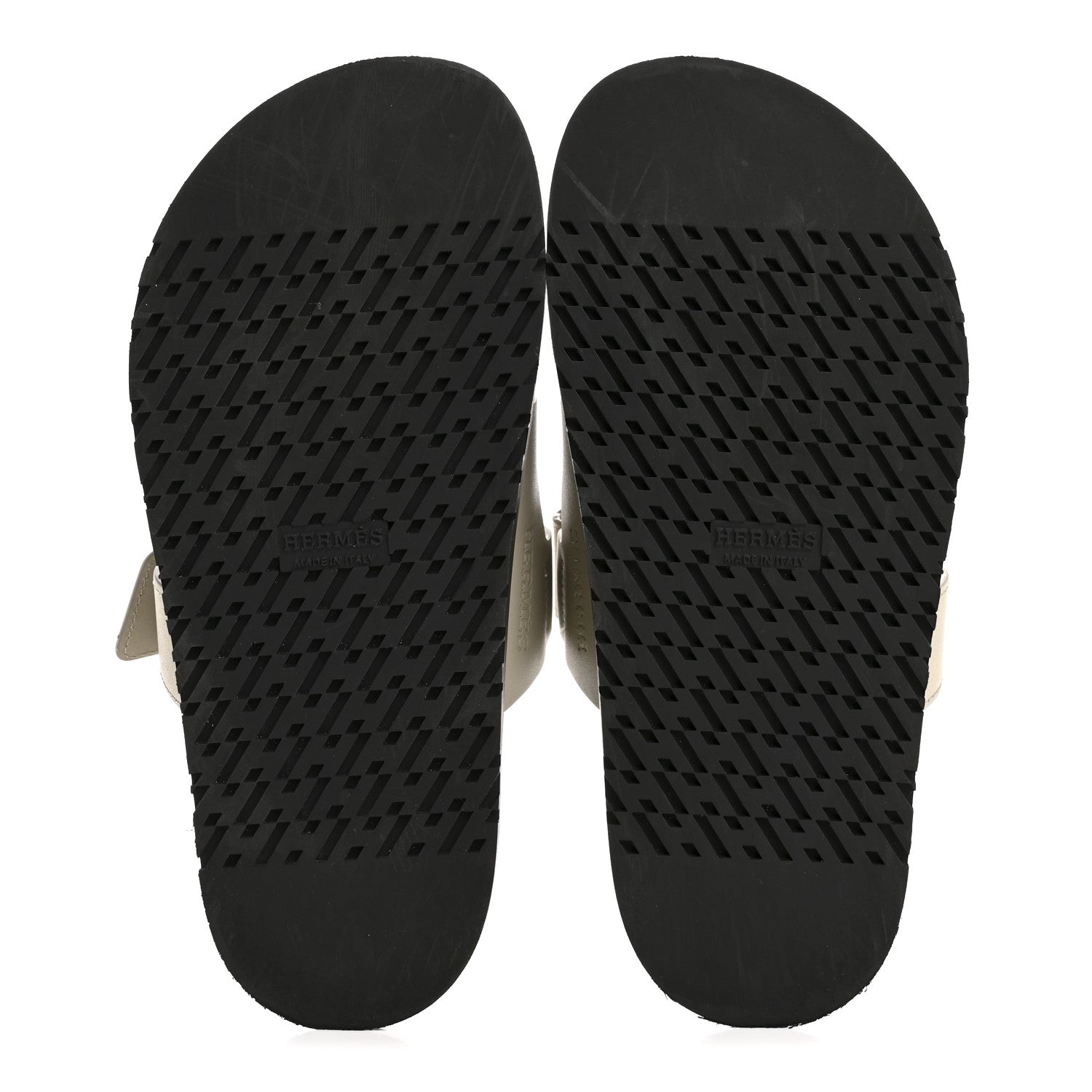Calfskin Womens Chypre Sandals 35 Beige Mastic
