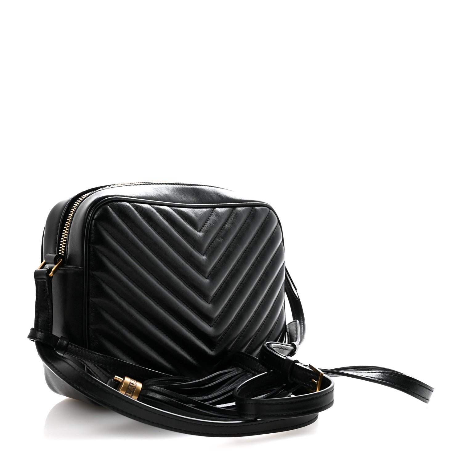 Calfskin Matelasse Monogram Lou Camera Bag Black