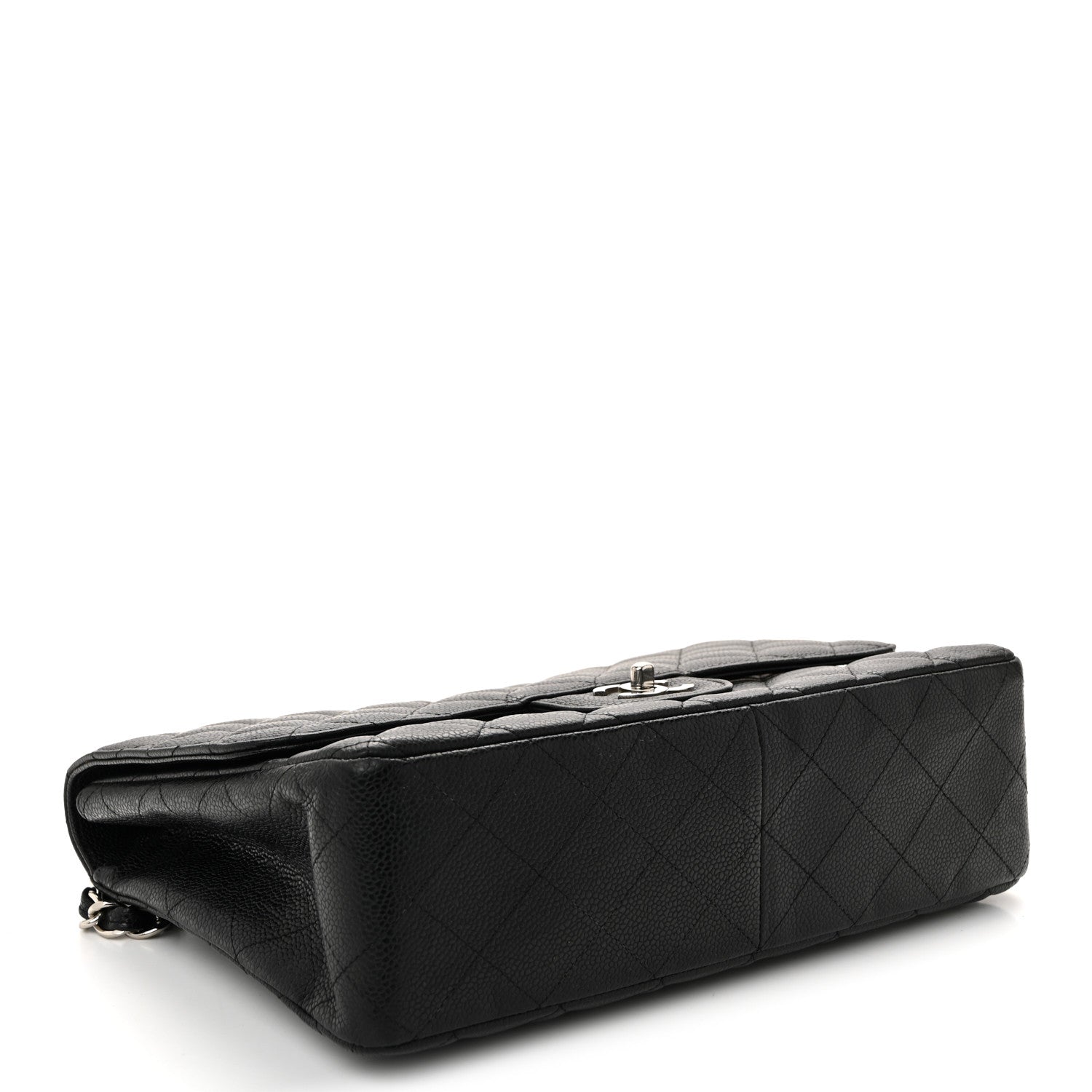 Caviar Quilted Jumbo Single Flap Black