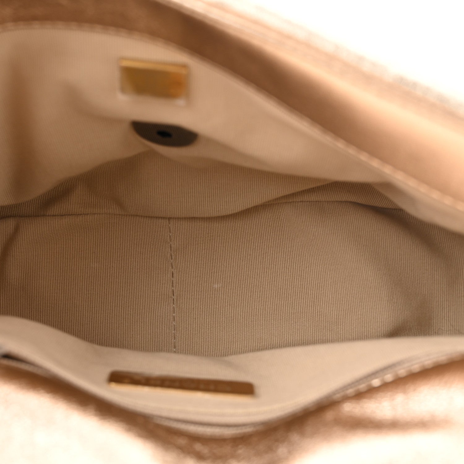 Metallic Lambskin Quilted Medium Chanel 19 Flap Gold