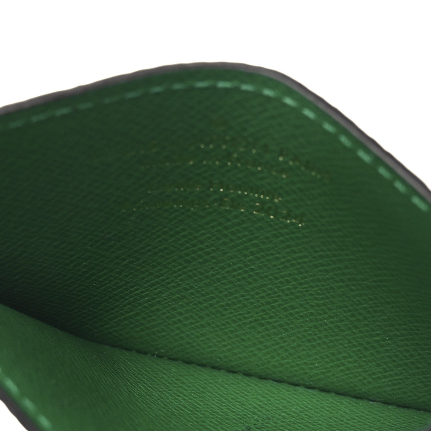 Damier Pop Porte Cartes Simple Card Holder Green