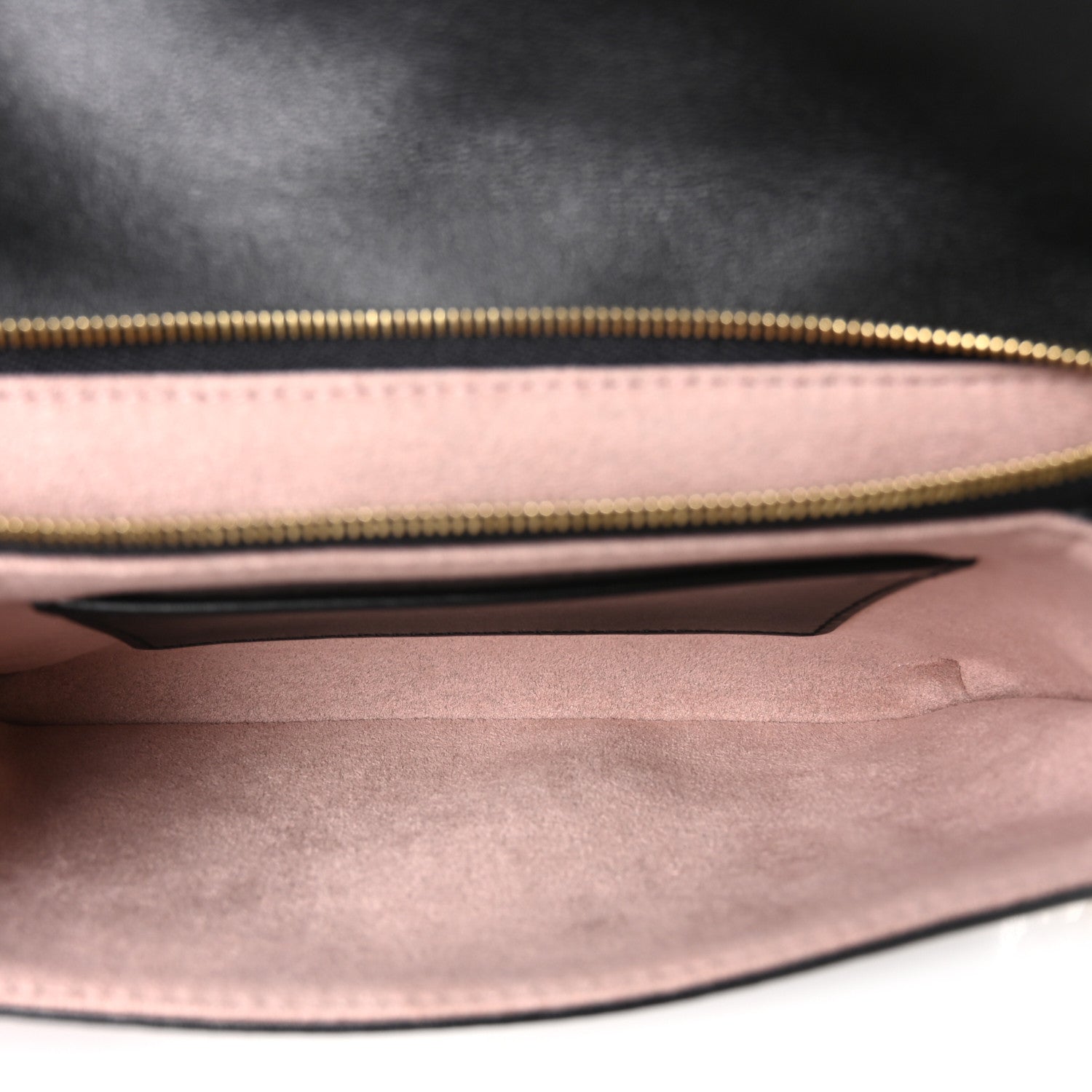 Lambskin Embossed Monogram Pochette Coussin Black
