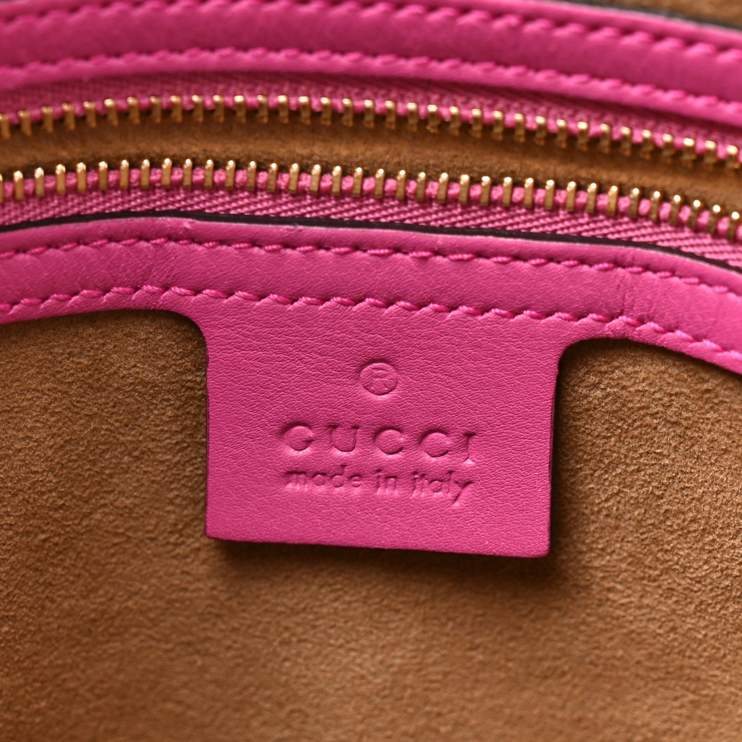 GG Supreme Monogram Moon Calfskin Small Boston Beige Ebony Hibiscus Red New Rosette