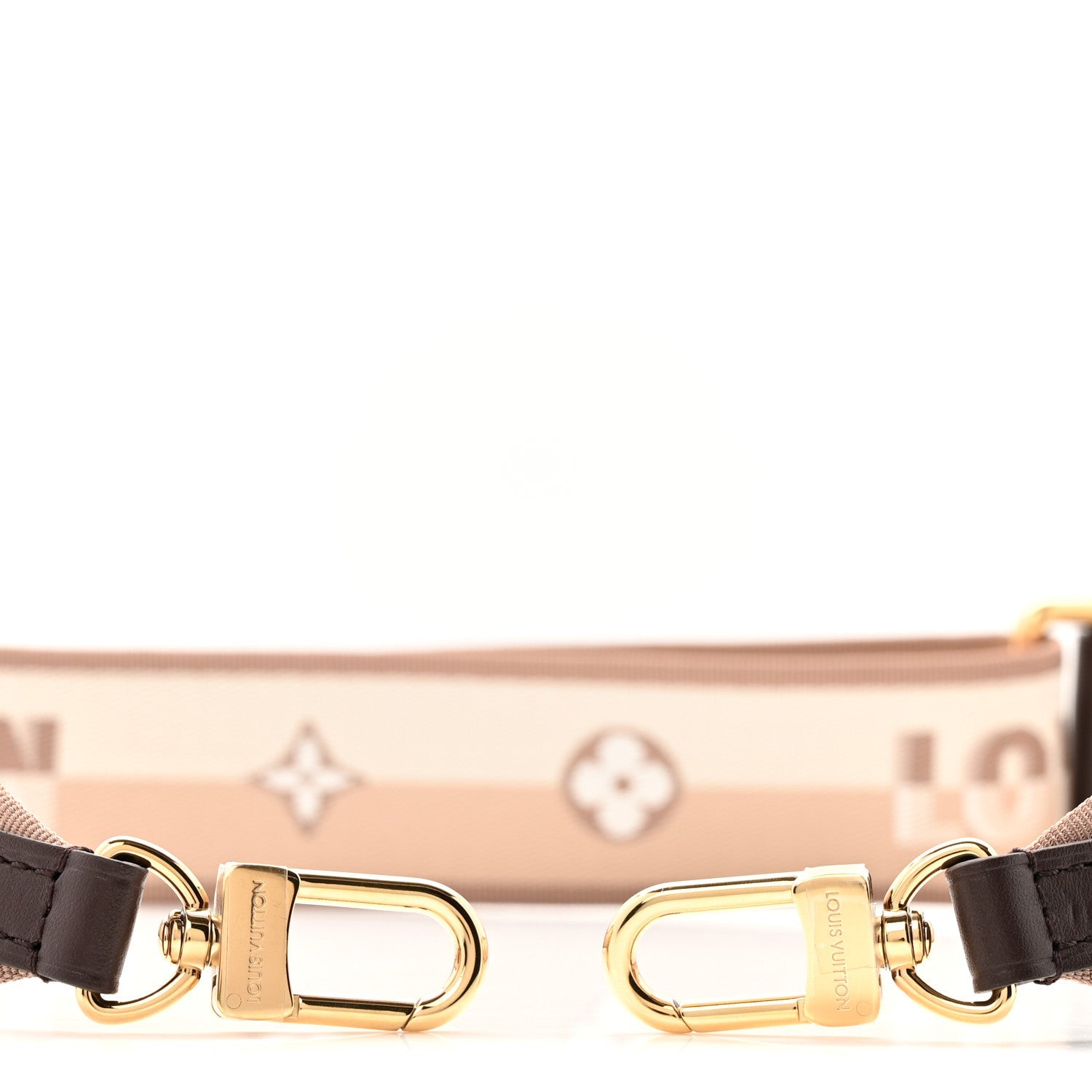 Jacquard Speedy Bandouliere 20 Shoulder Strap Beige Brown