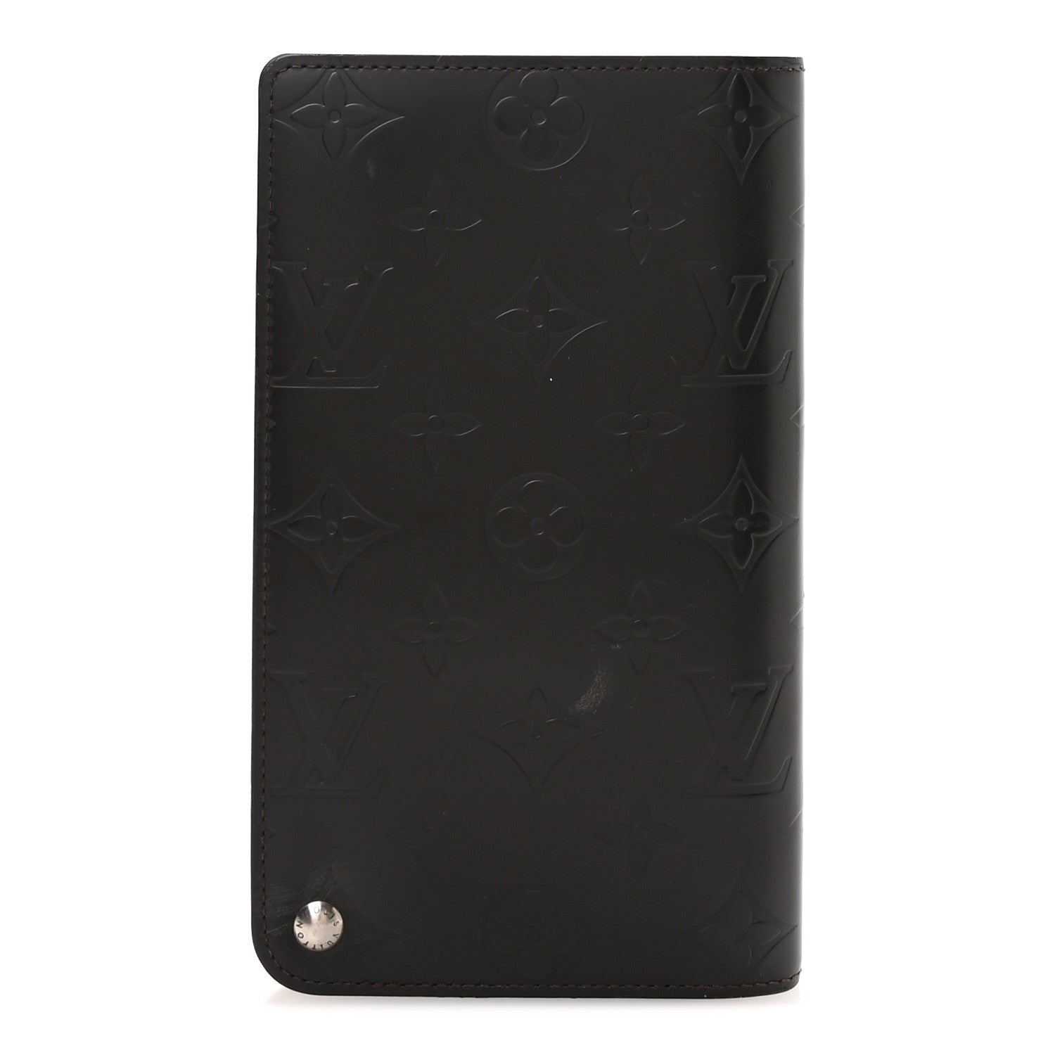 Monogram Glace Whist Wallet Cafe Brown