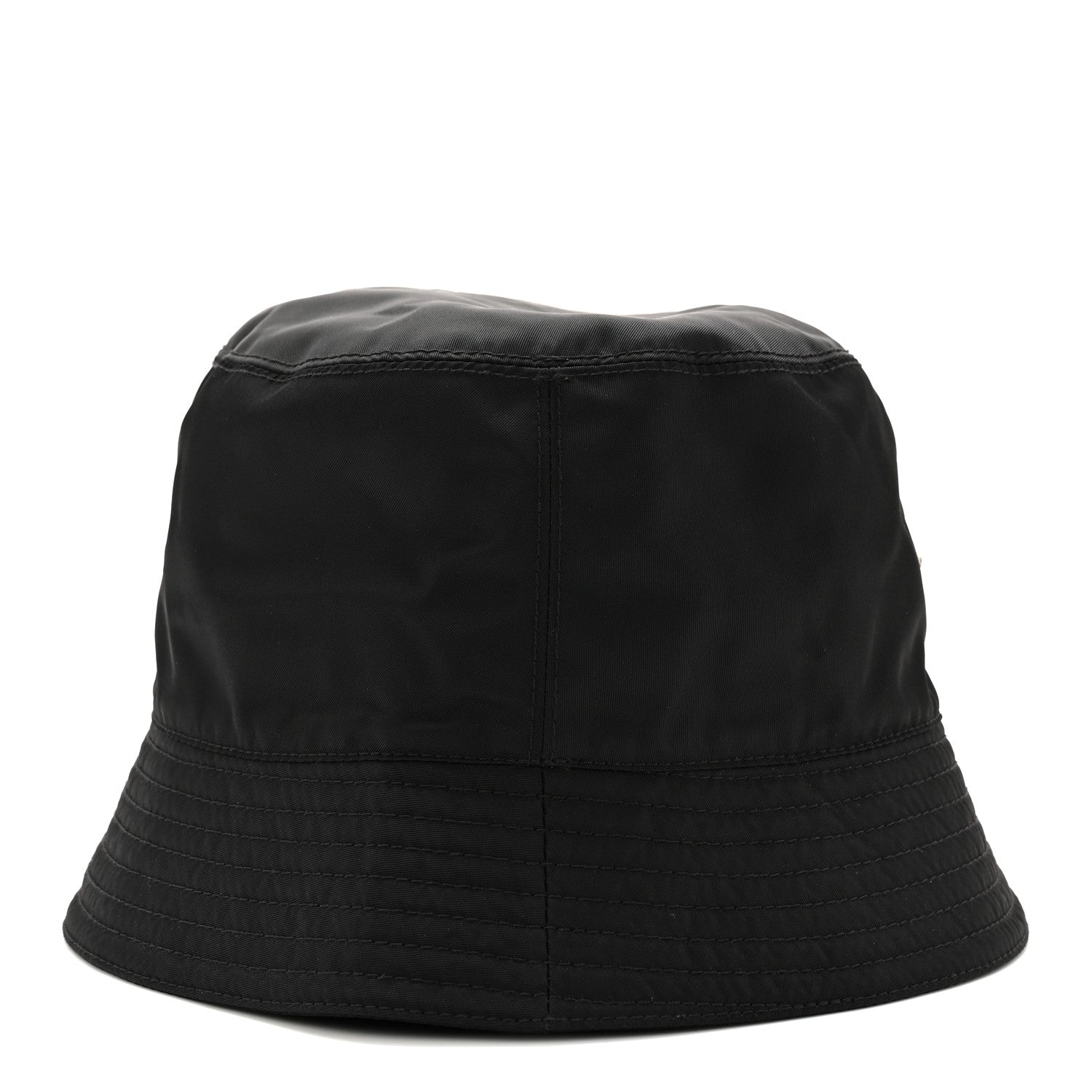Re-Nylon Metal Triangle Logo Mens Bucket Hat XL Black