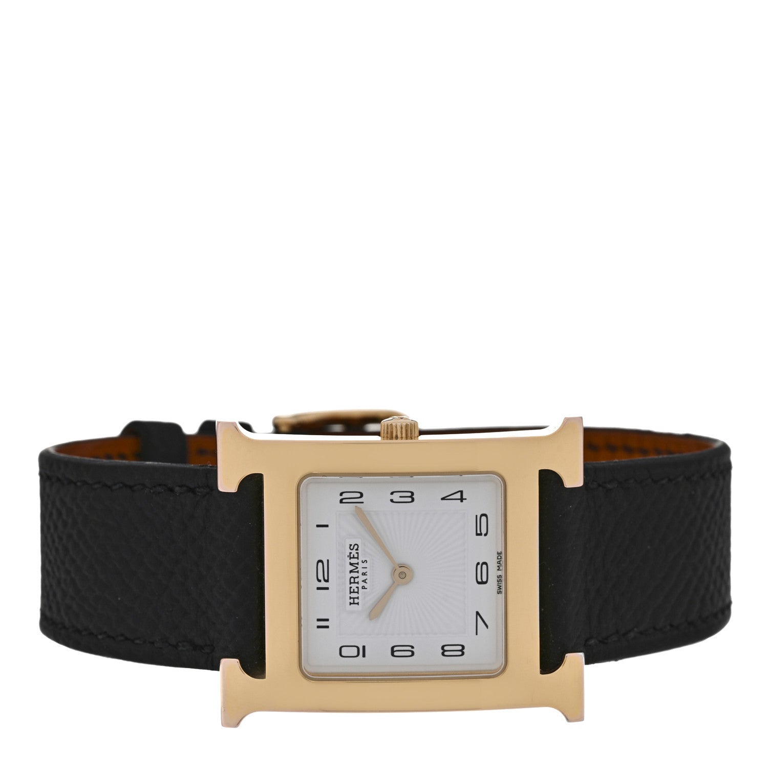 Stainless Steel Epsom 26mm Heure H Hour Quartz Watch Noir