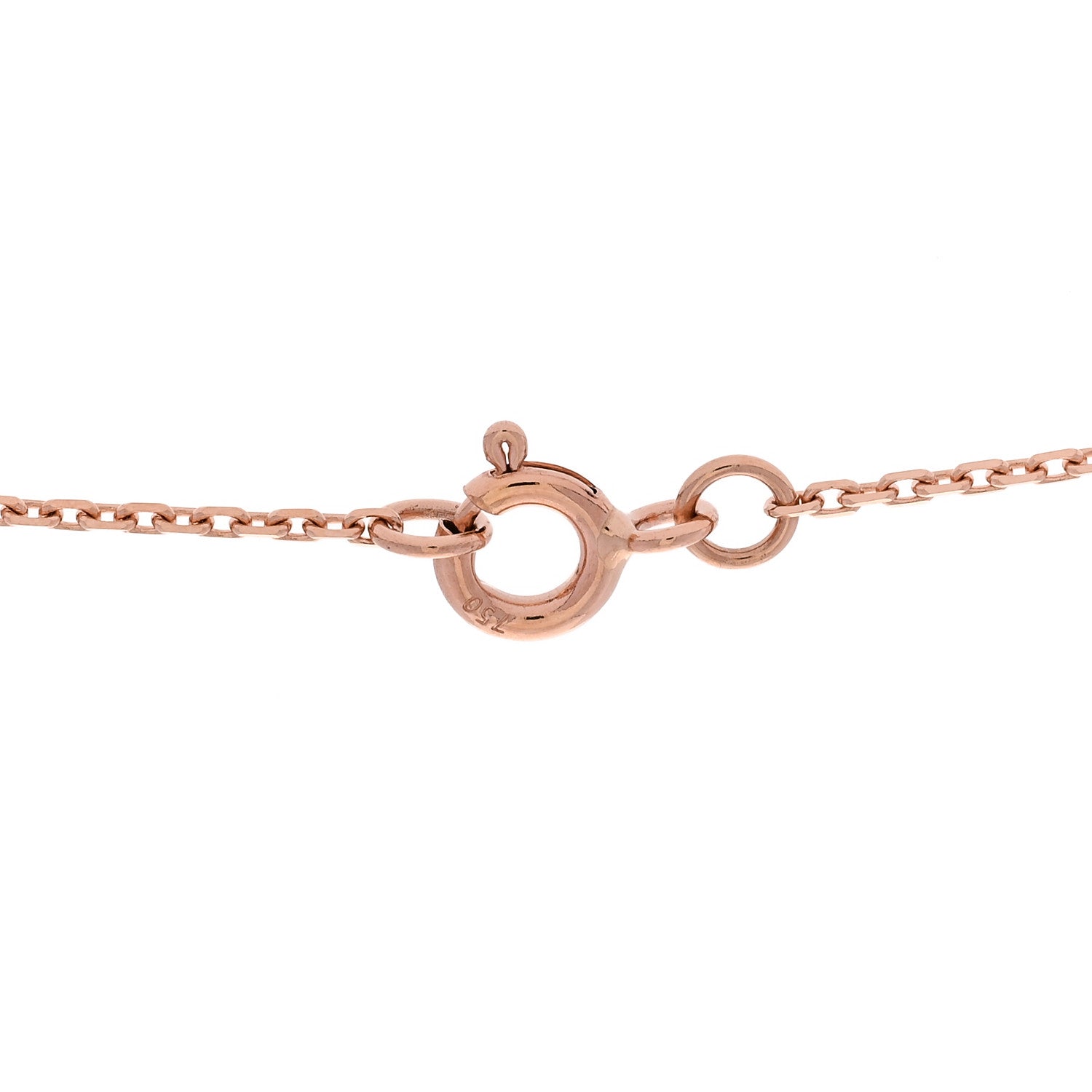 18K Pink Gold Diamond Mother of Pearl Color Blossom BB Sun Pendant Necklace