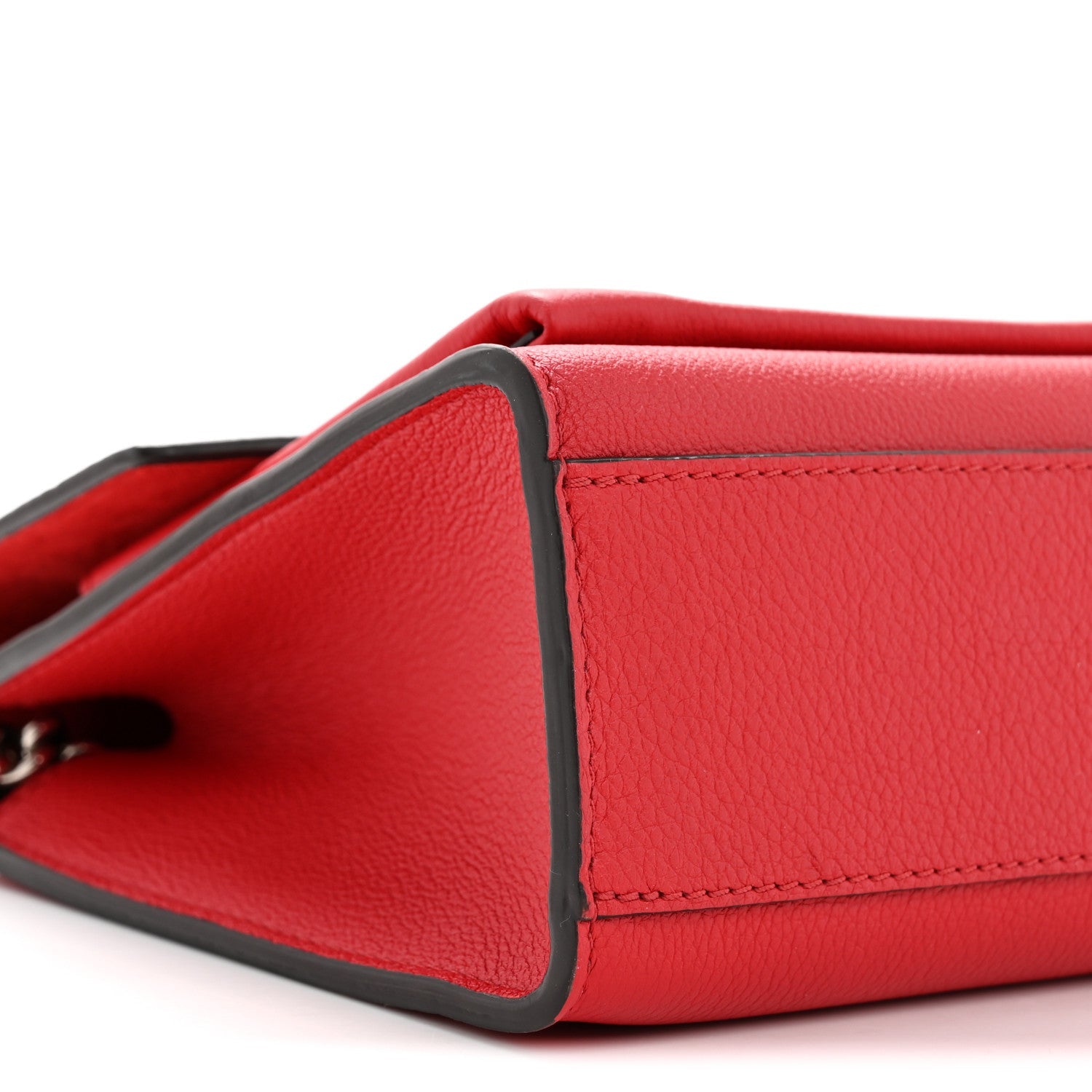 Soft Calfskin Mylockme Chain Bag BB Rubis