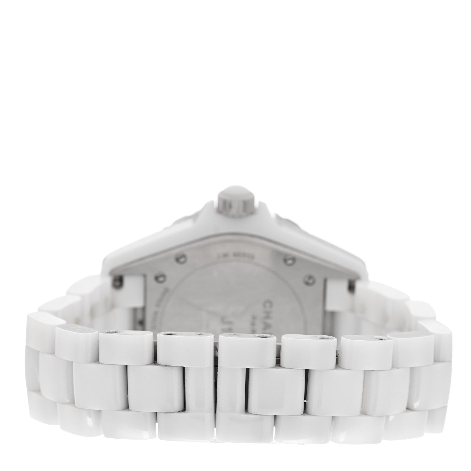 Stainless Steel Ceramic Diamond 38mm J12 Automatic Watch White