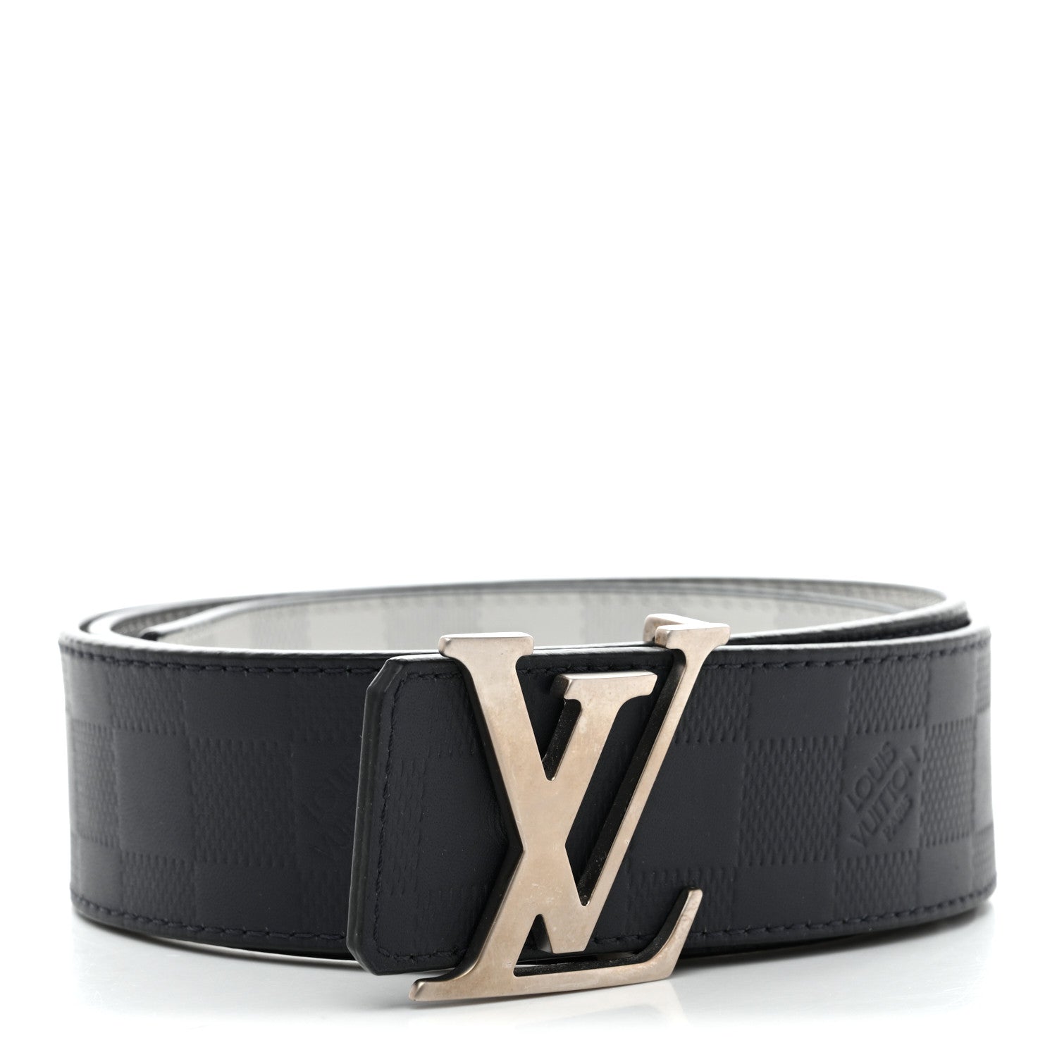 Damier Graphite Damier Infini 40mm LV Initiales Reversible Belt 95 38 Gray Black