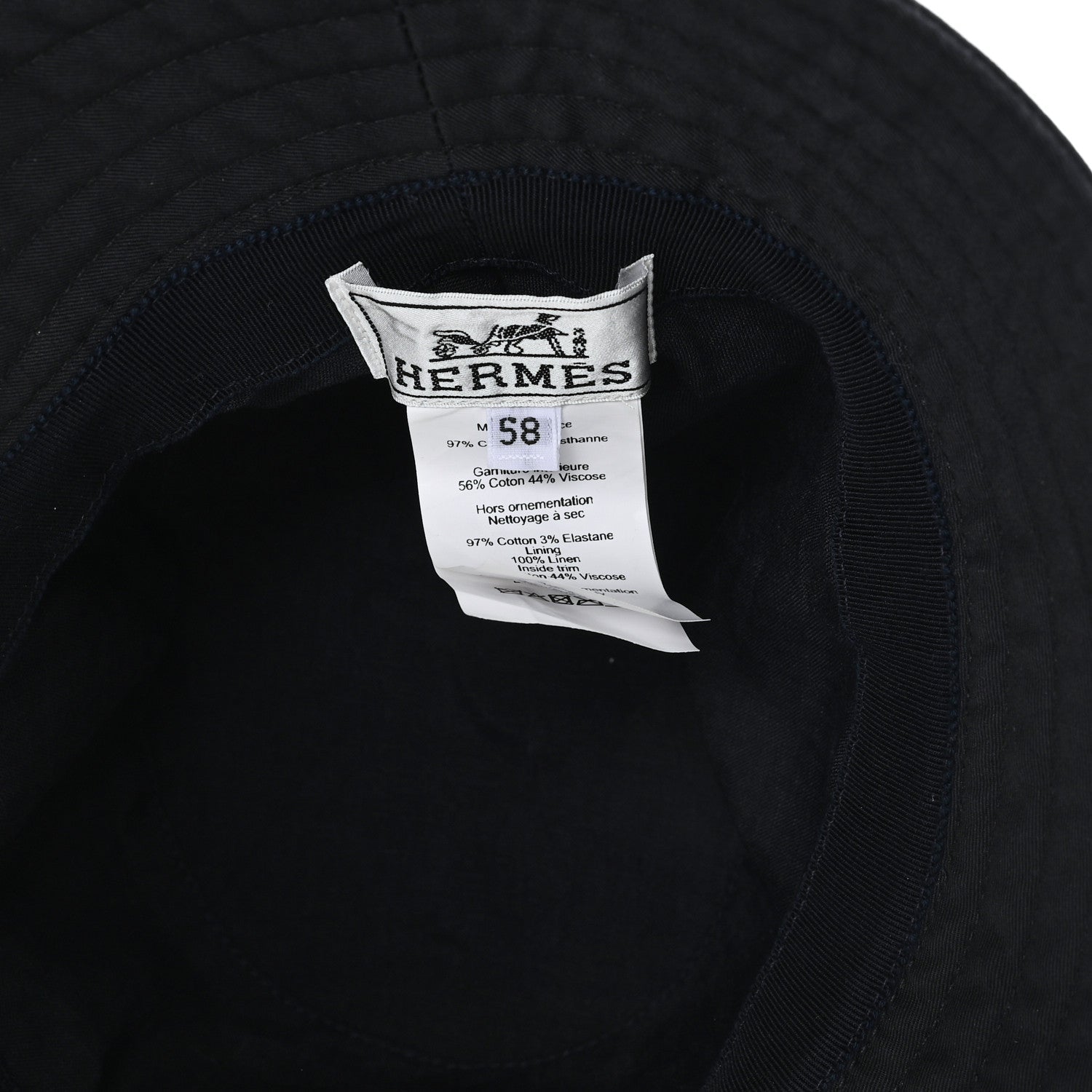 Cotton Canvas Fred H Mors Bucket Hat 58 Marine