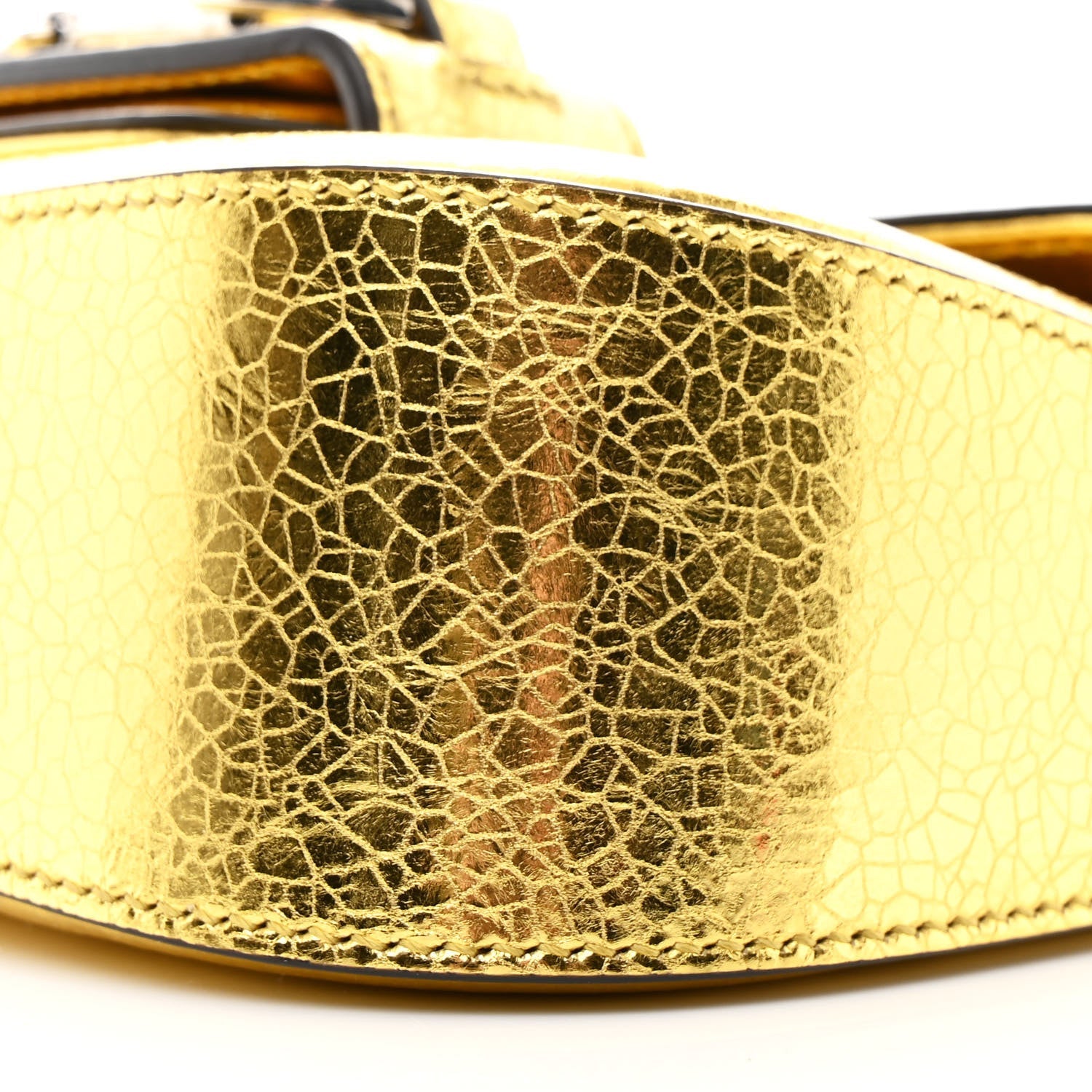 Metallic Calfskin Mini Horsebit 1955 Asymmetric Shoulder Bag Gold