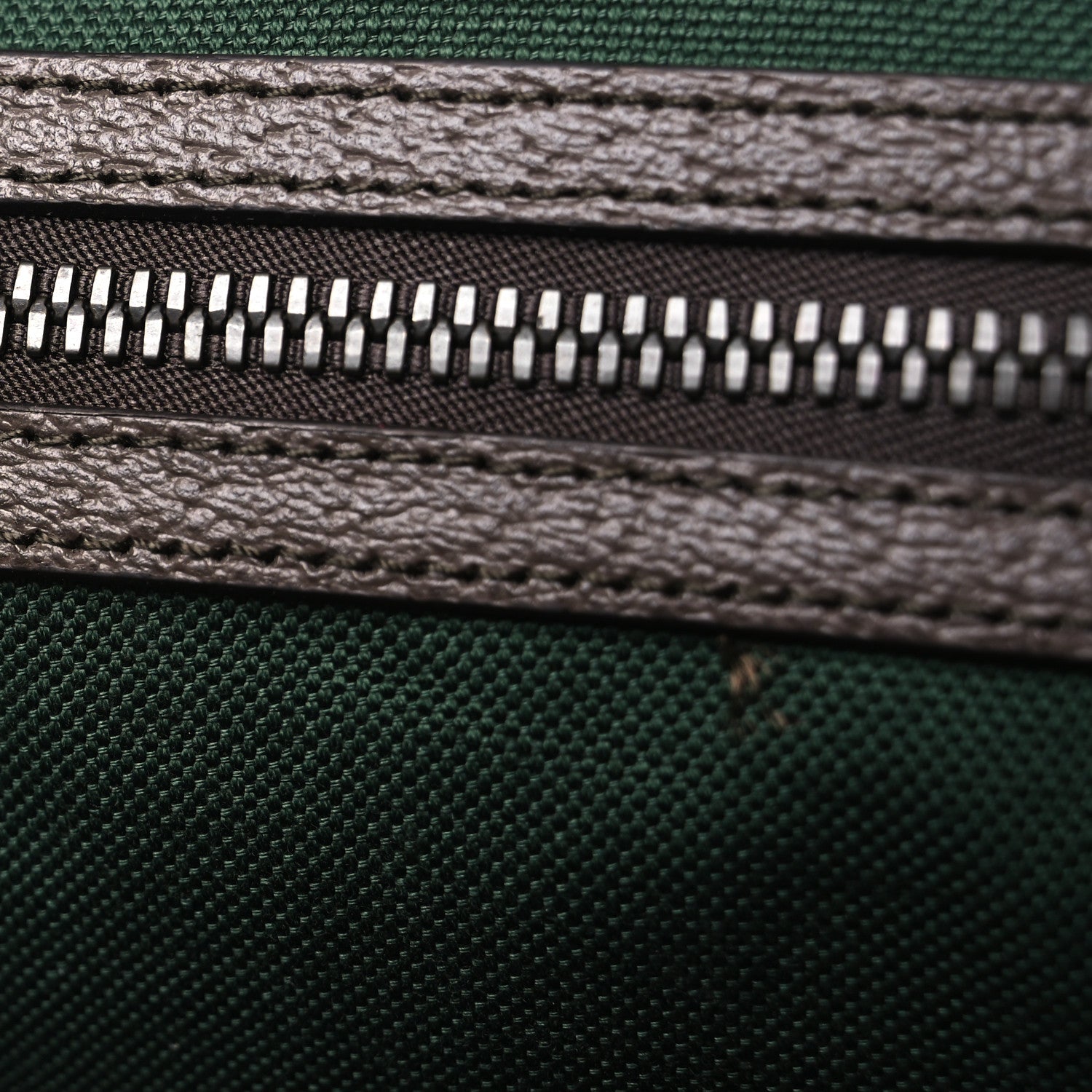 GG Supreme Monogram Textured Dollar Calfskin Web Medium Savoy Duffle Bag Beige Dark Brown