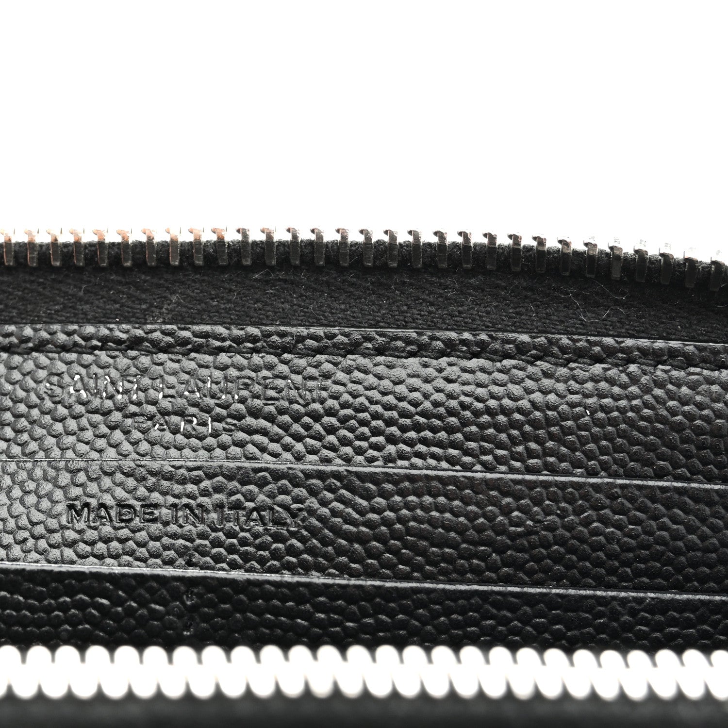 Grain De Poudre Matelasse Chevron Monogram Zip Around Wallet Black