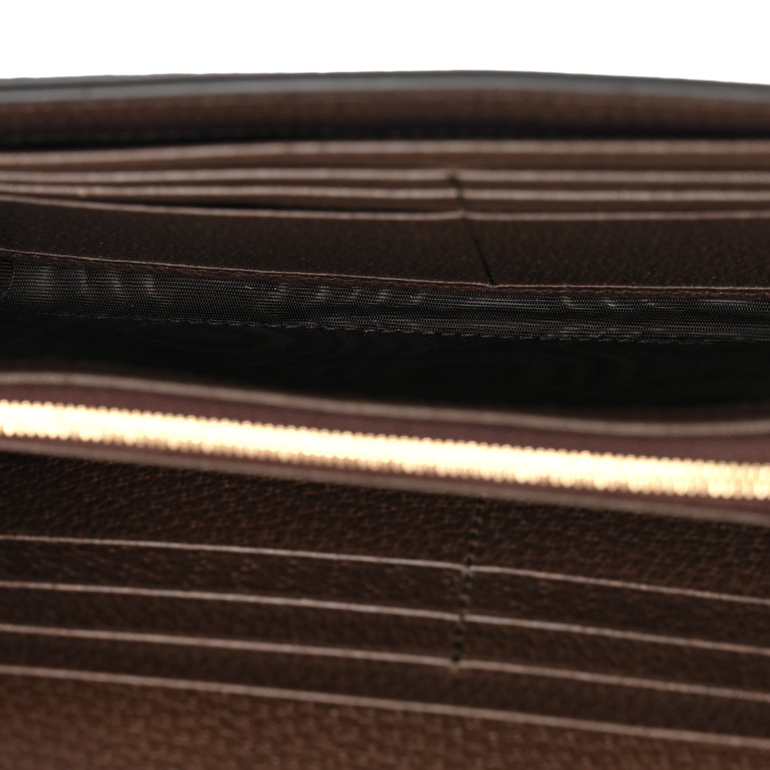 GG Supreme Monogram Textured Dollar Calfskin Blondie Continental Chain Wallet Beige Ebony New Acero