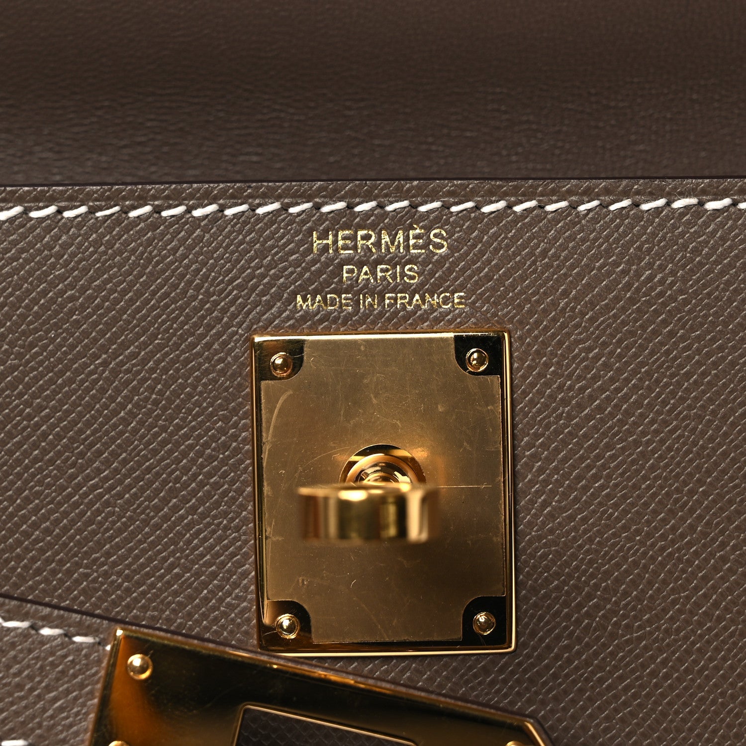 Madame Calfskin Kelly Elan Etoupe