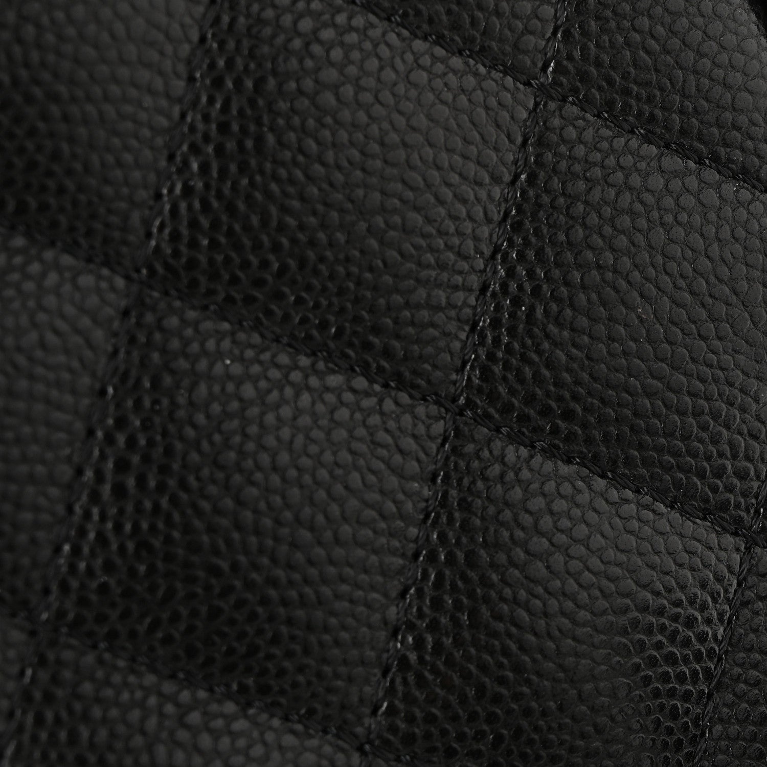 Shiny Caviar Quilted Small Duma Pockets Drawstring Backpack Black