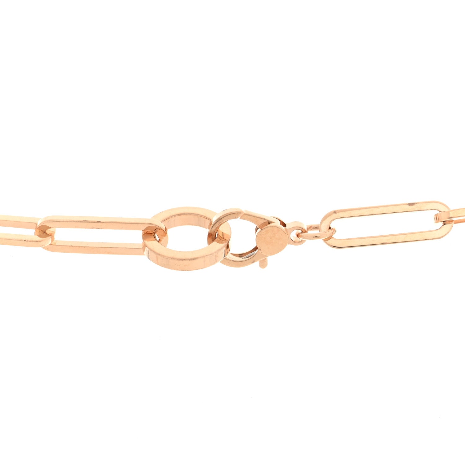 18K Rose Gold Diamond Pave Kelly Chaine Choker Necklace