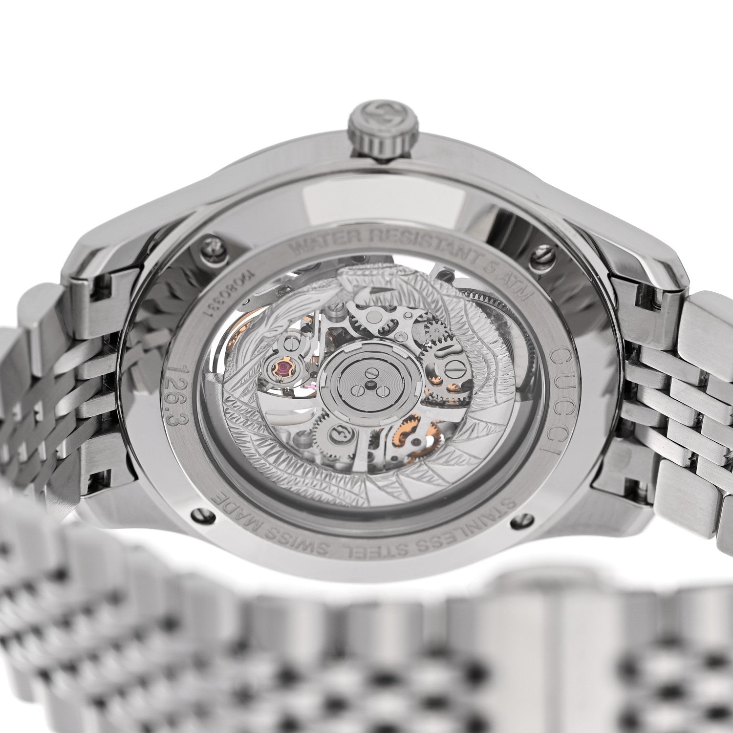 Stainless Steel 40mm G-Timeless Skeleton Charm Automatic Watch