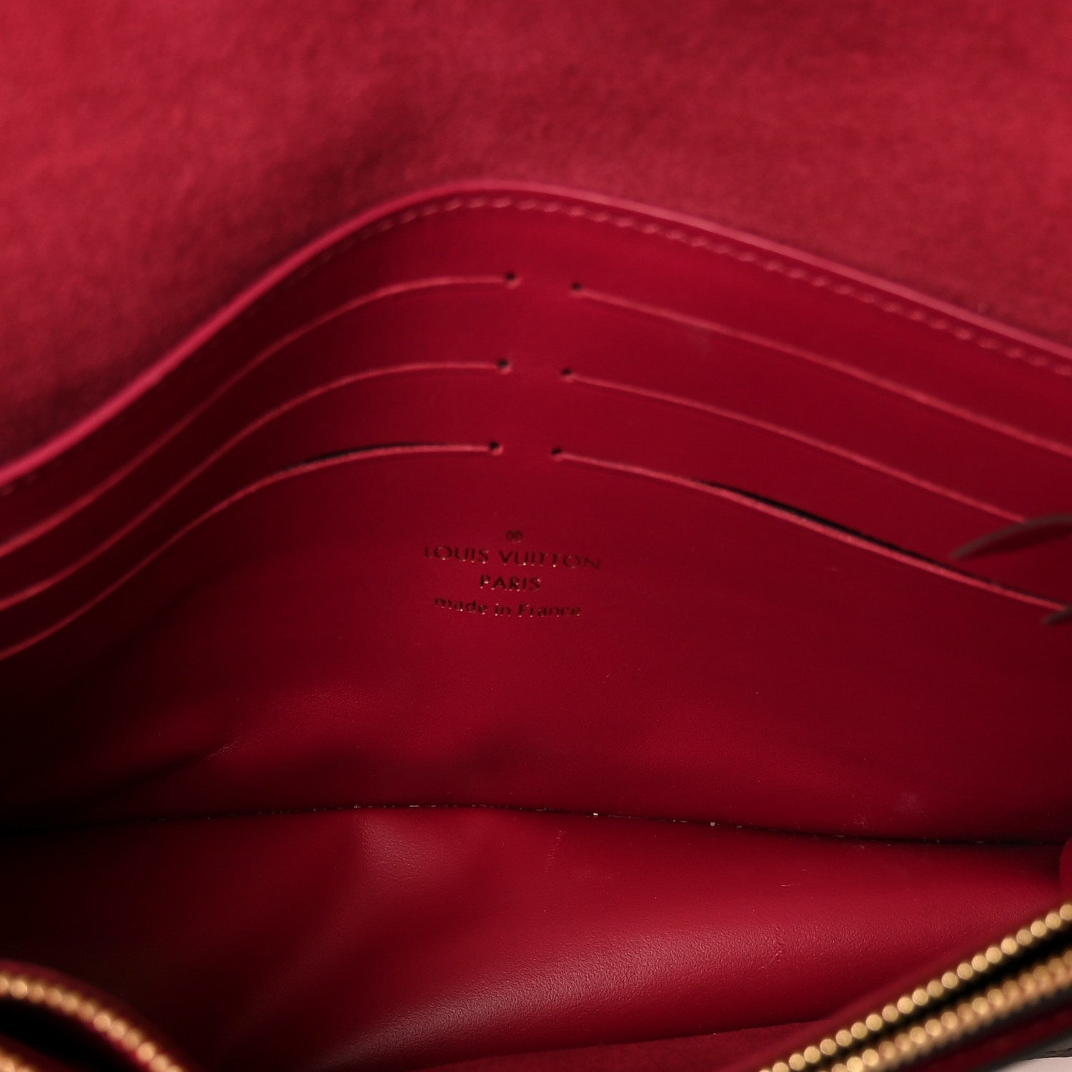 Monogram Flore Chain Wallet Fuchsia