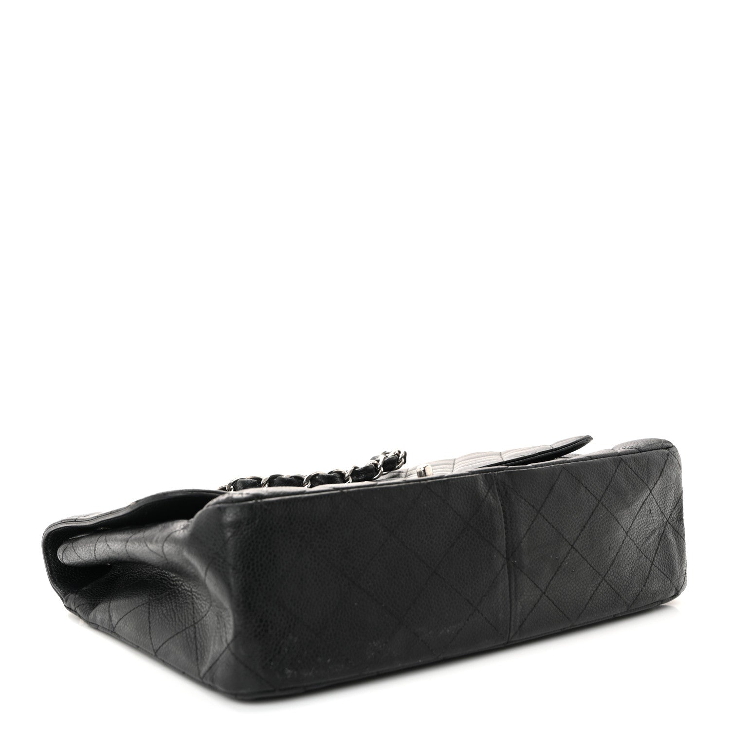 Caviar Quilted Jumbo Single Flap Black