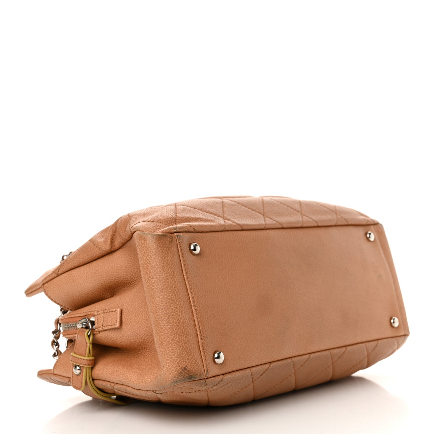 Caviar Quilted Timeless CC Shopping Tote Brown