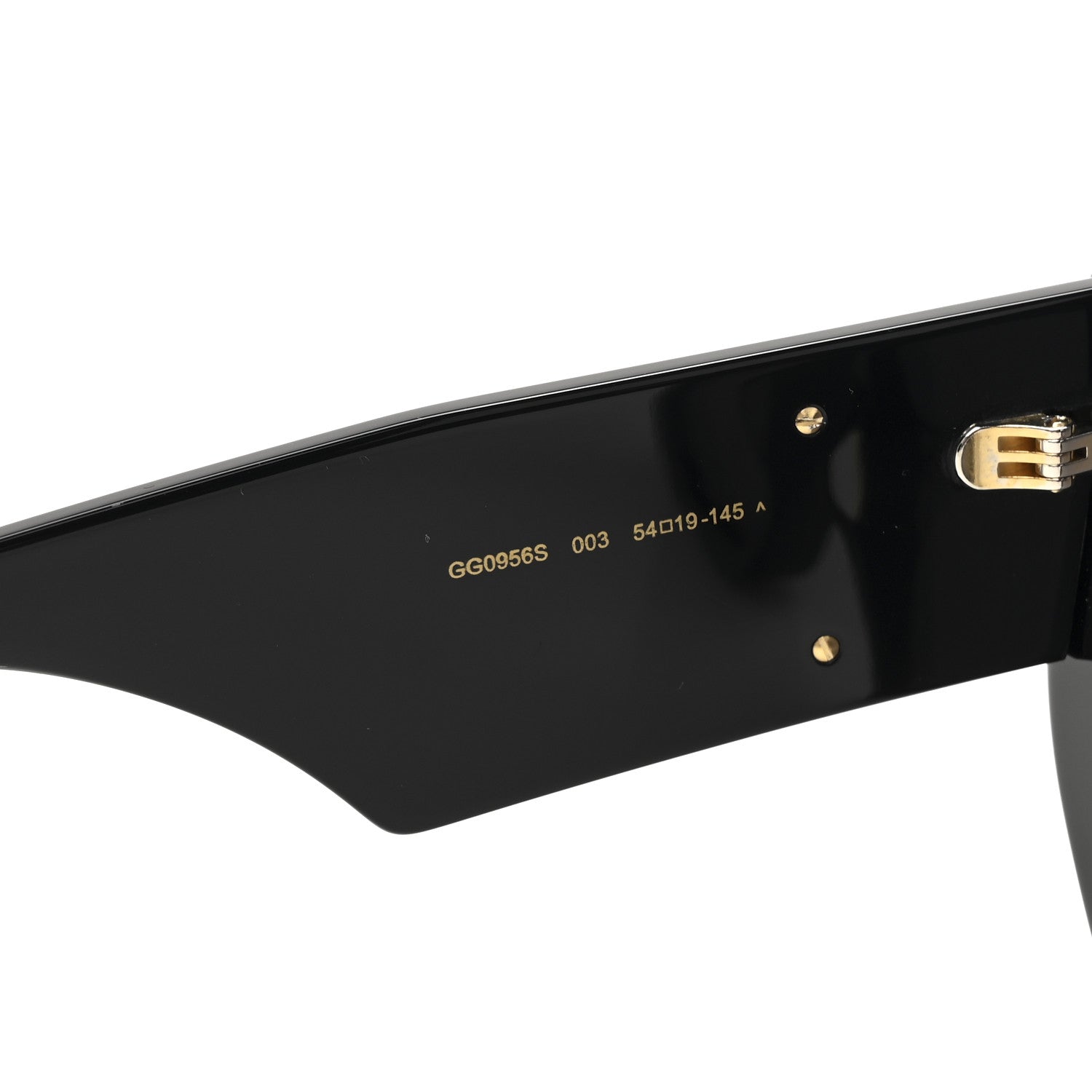 Acetate Square Frame Sunglasses GG0956S Black