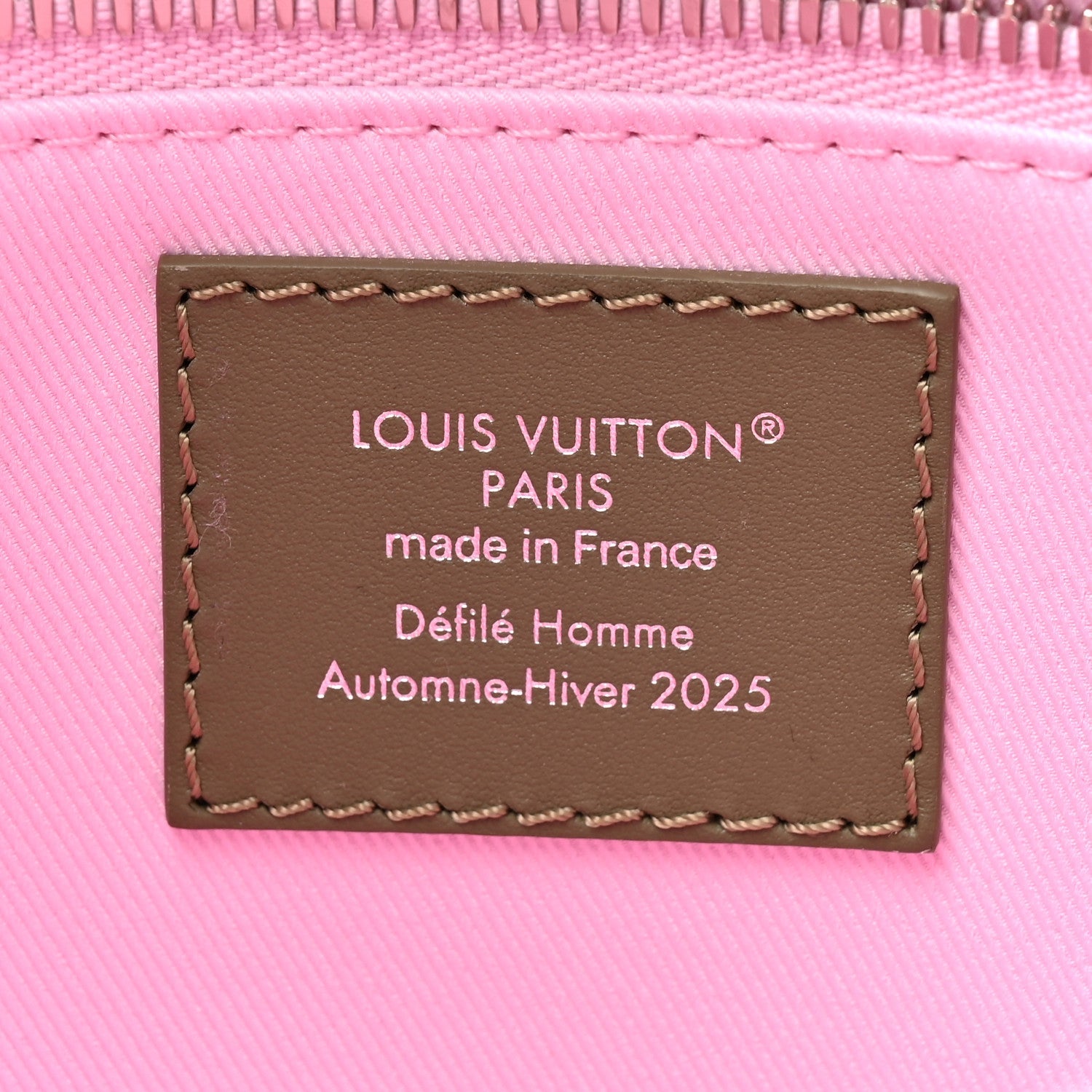 Calfskin Mini Shopper Tote Khaki Green Pink