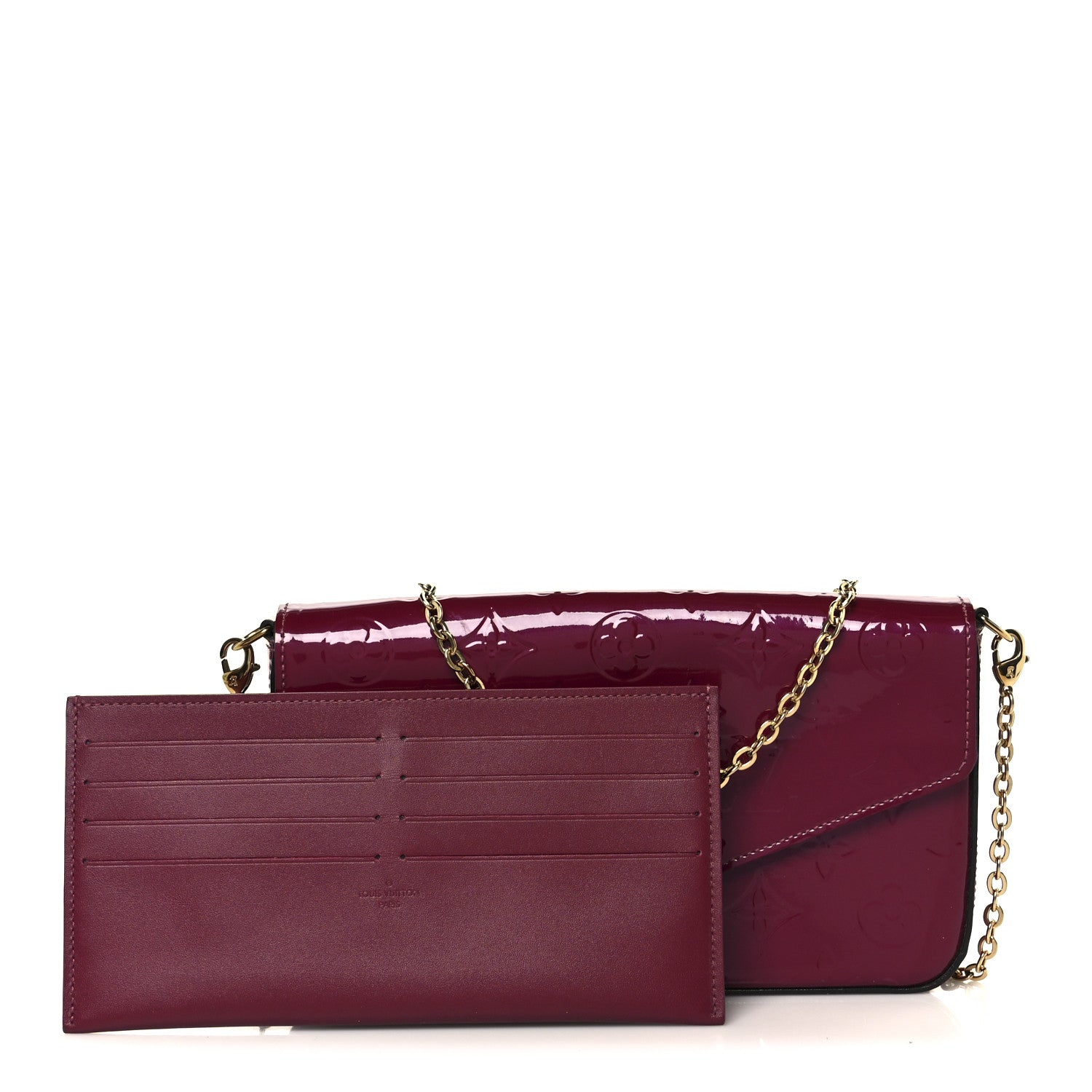 Vernis Felicie Chain Wallet Magenta