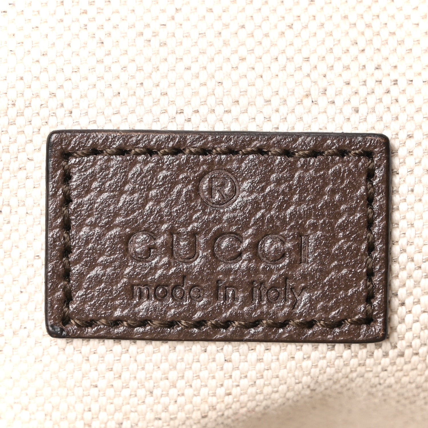 Monogram Jumbo GG Textured Dollar Calfskin Web Belt Bag Camel Ebony New Acero