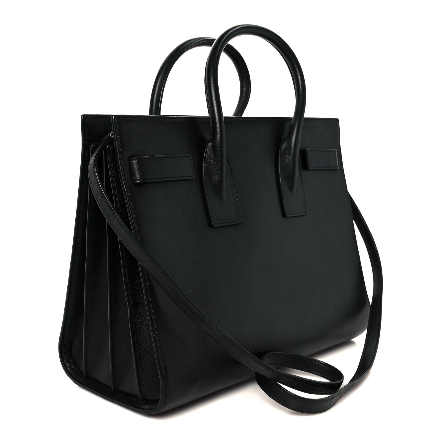 Calfskin Small Sac De Jour Black