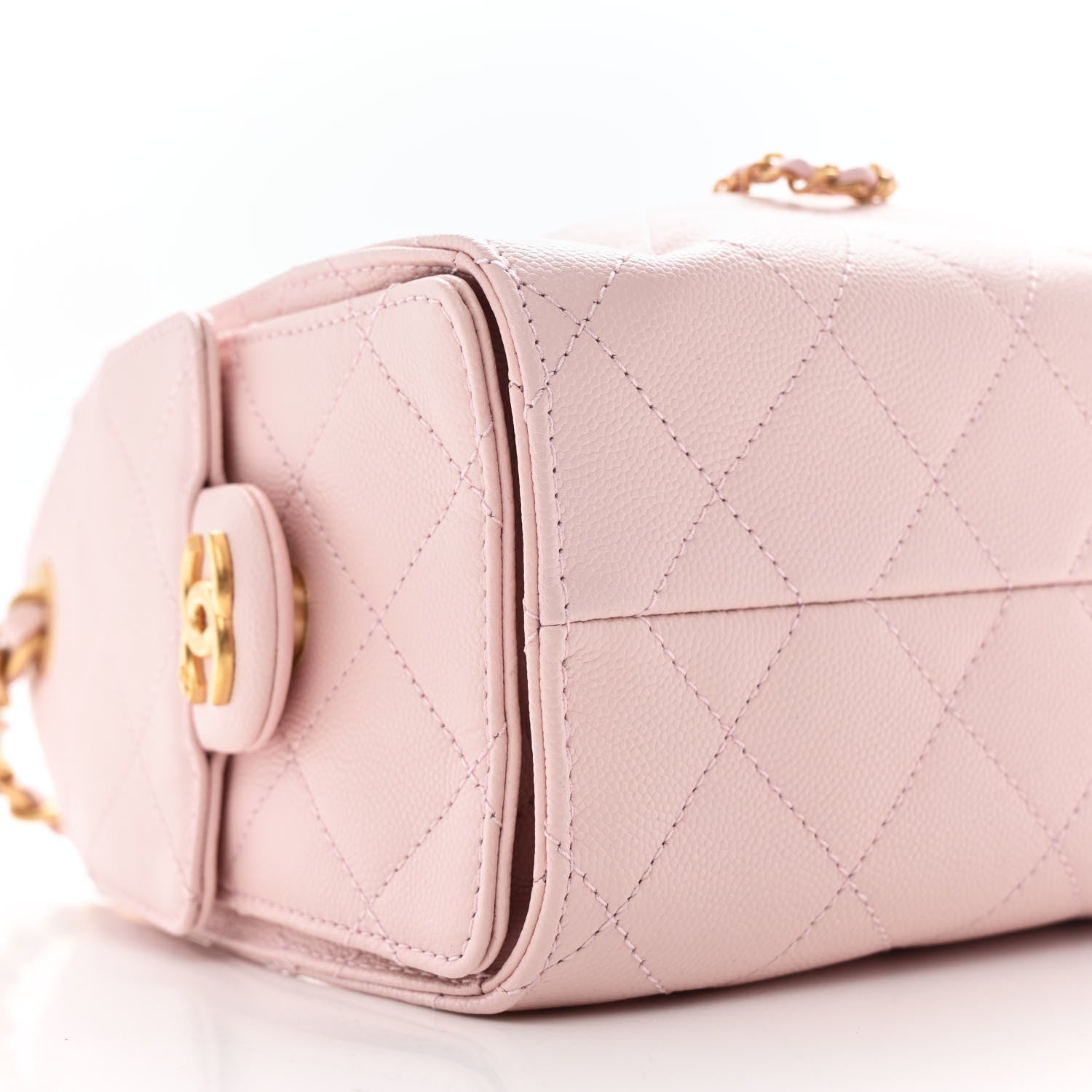 Caviar Quilted Mini Chanel 25 Handbag Light Pink